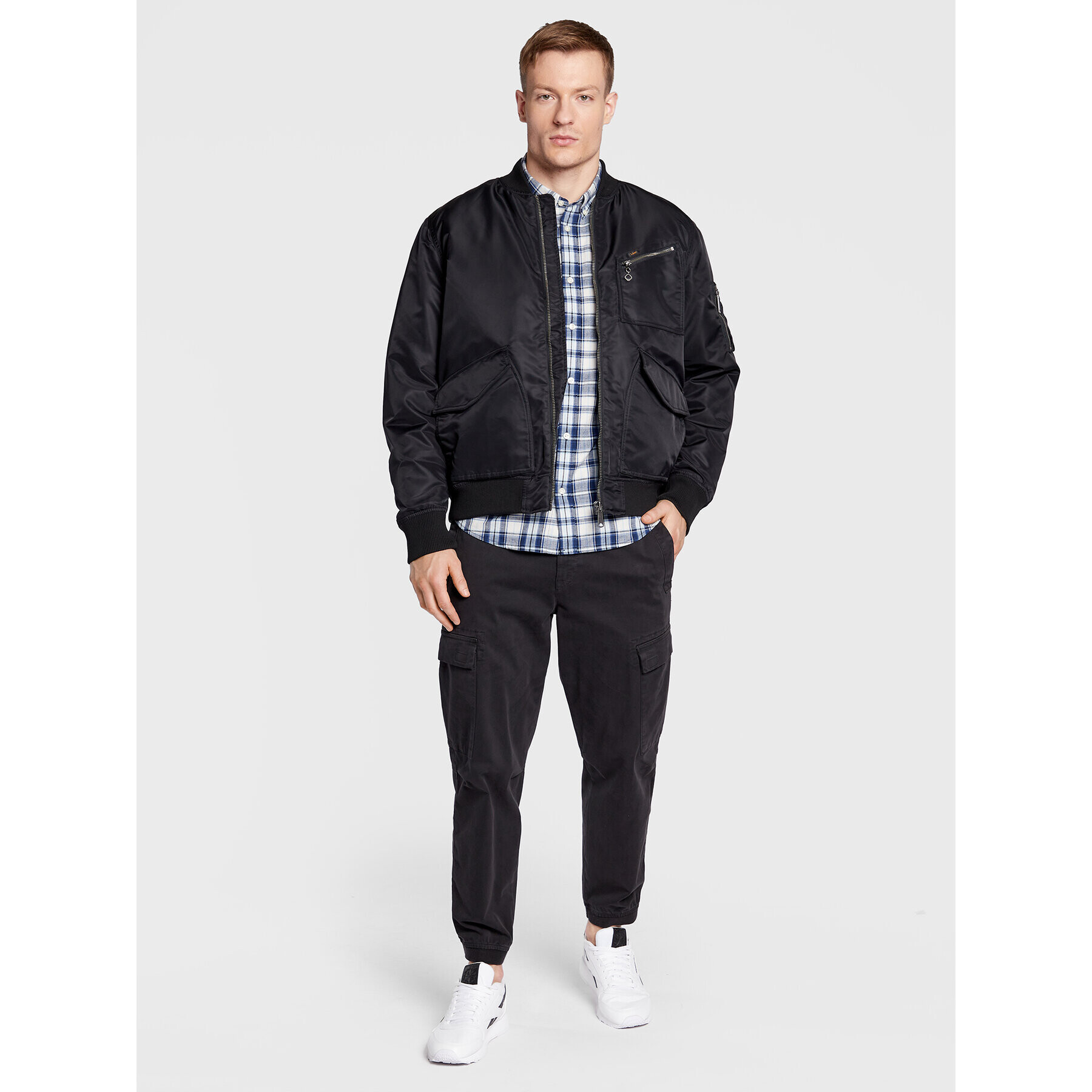 Lee Риза Button Down L880DG35 112322558 Тъмносин Regular Fit - Pepit.bg