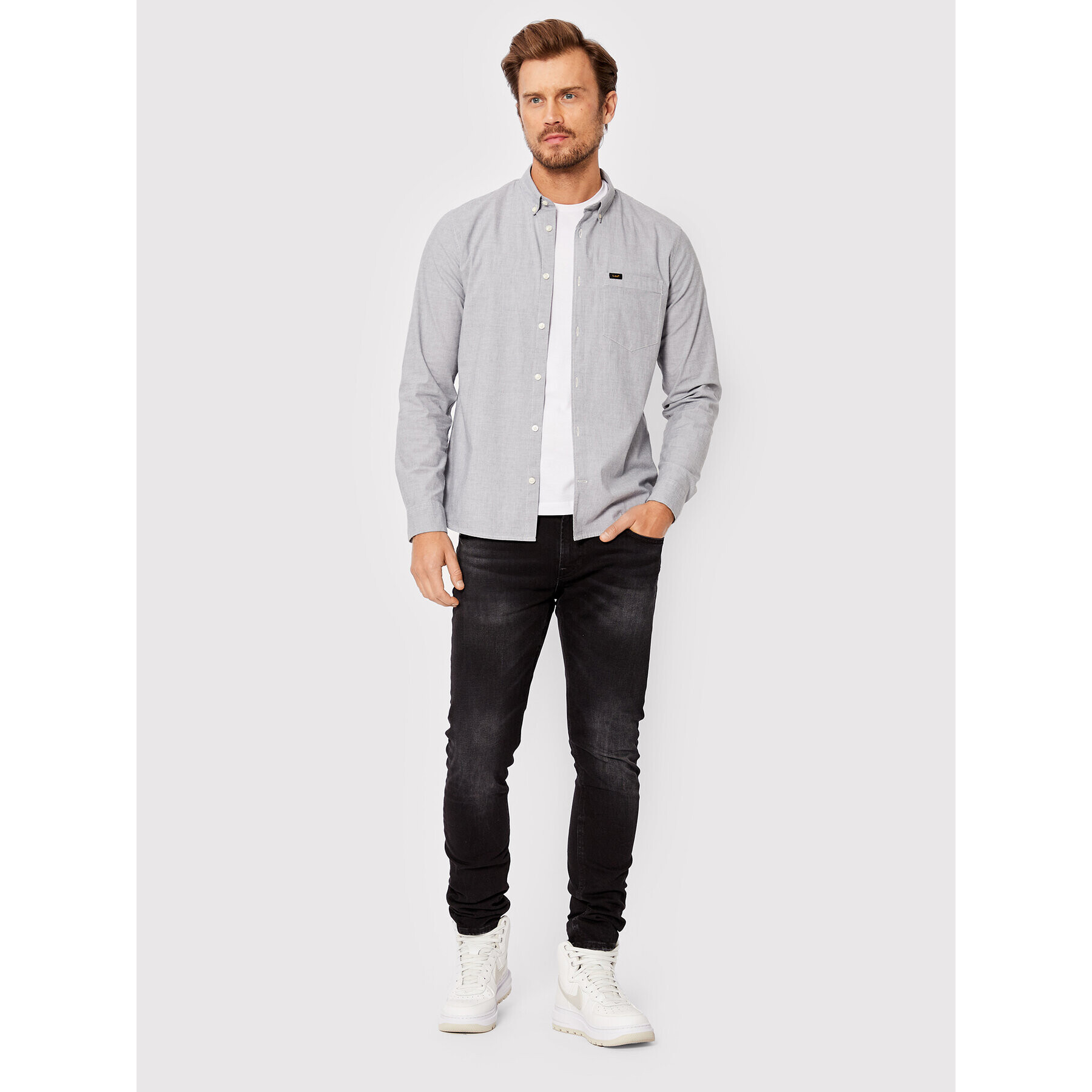 Lee Риза L66XRTJE Сив Slim Fit - Pepit.bg