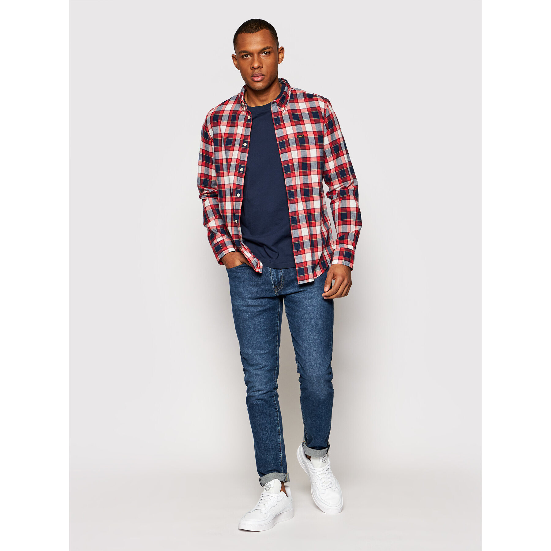 Lee Риза L880KSNV Червен Regular Fit - Pepit.bg