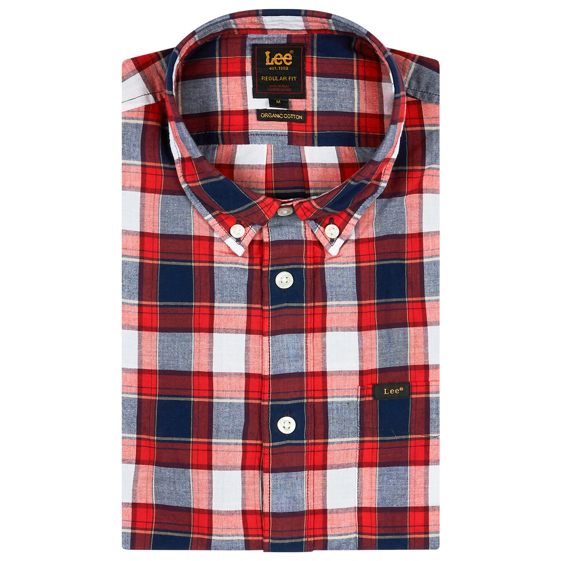 Lee Риза L880KSNV Червен Regular Fit - Pepit.bg