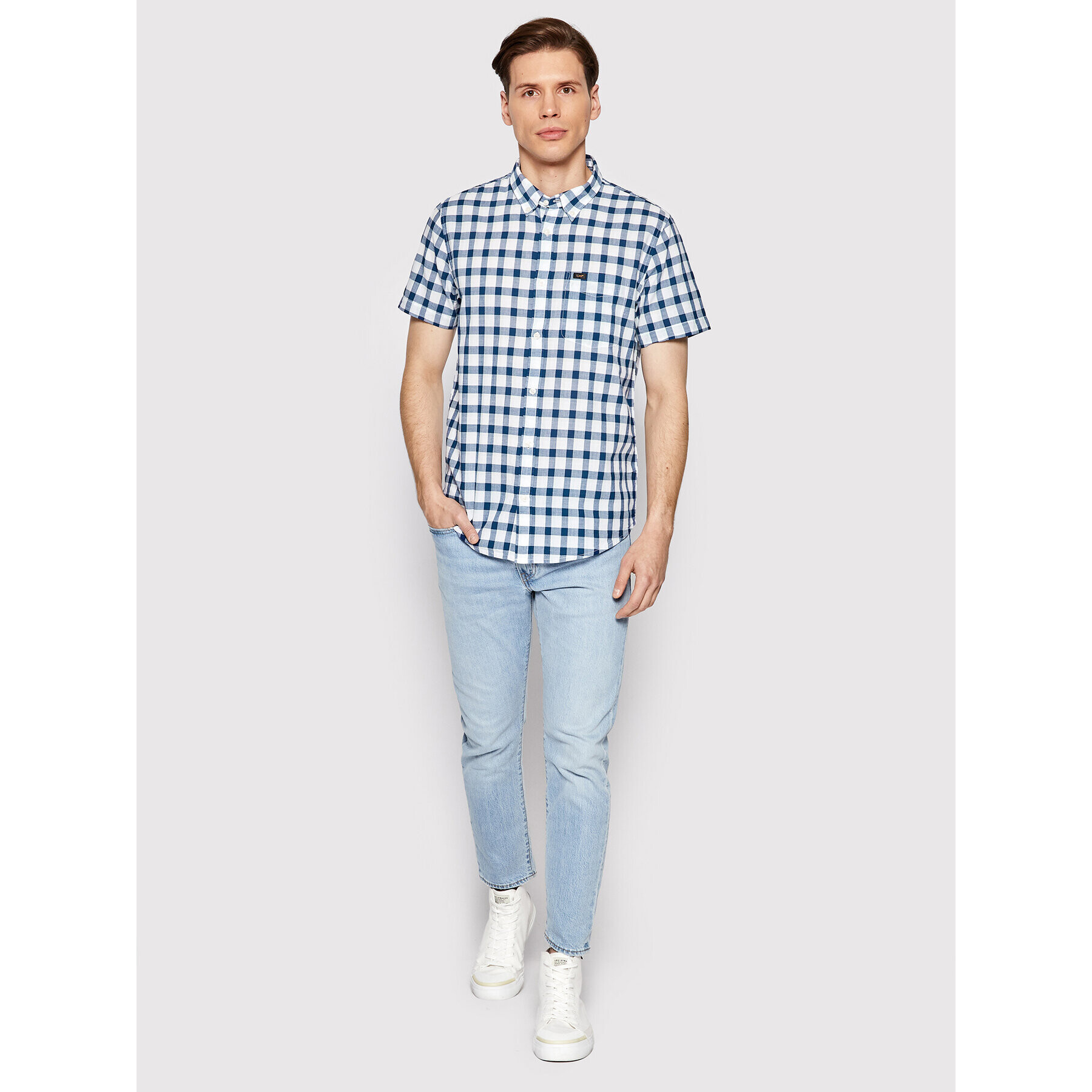 Lee Риза L886OFLR Тъмносин Regular Fit - Pepit.bg