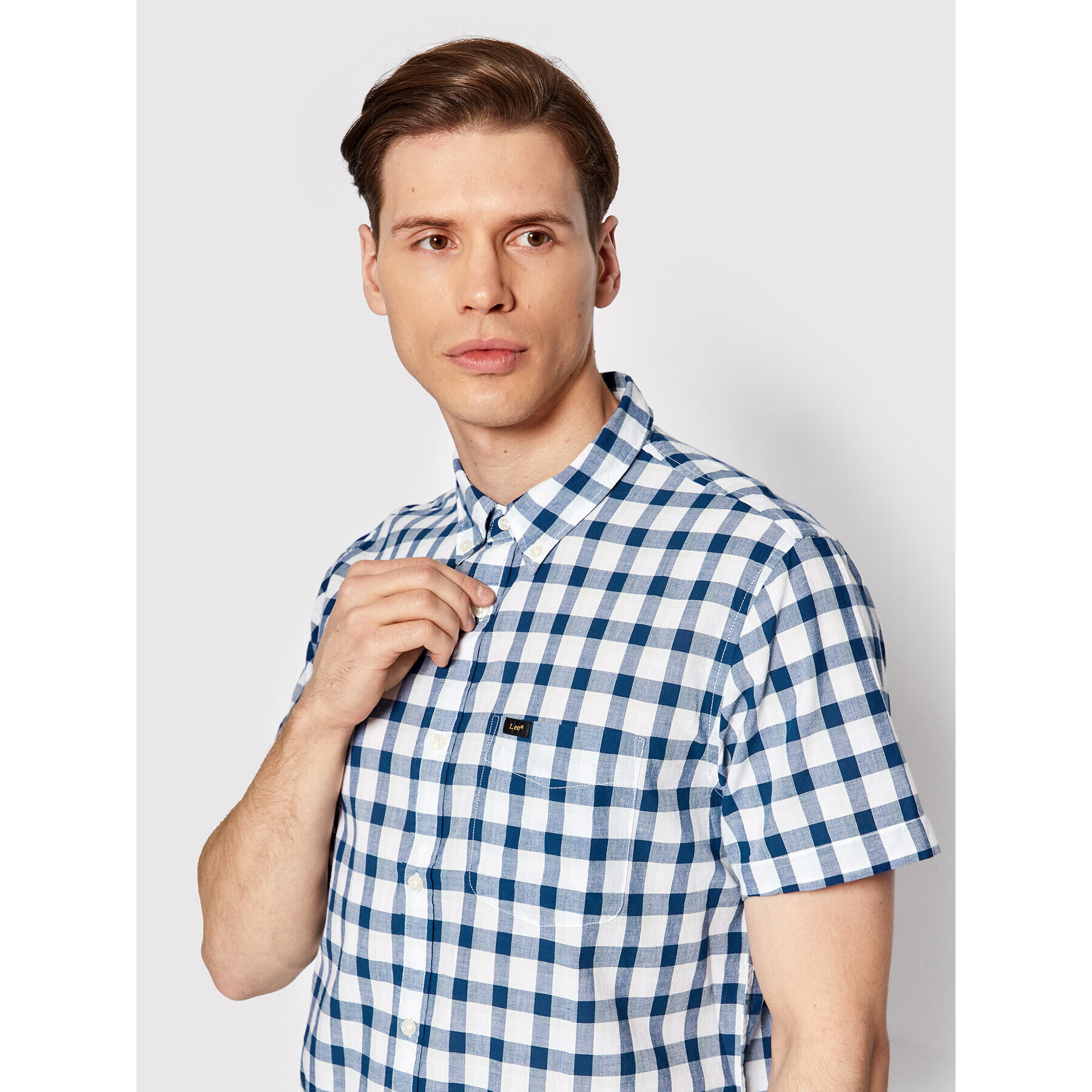 Lee Риза L886OFLR Тъмносин Regular Fit - Pepit.bg