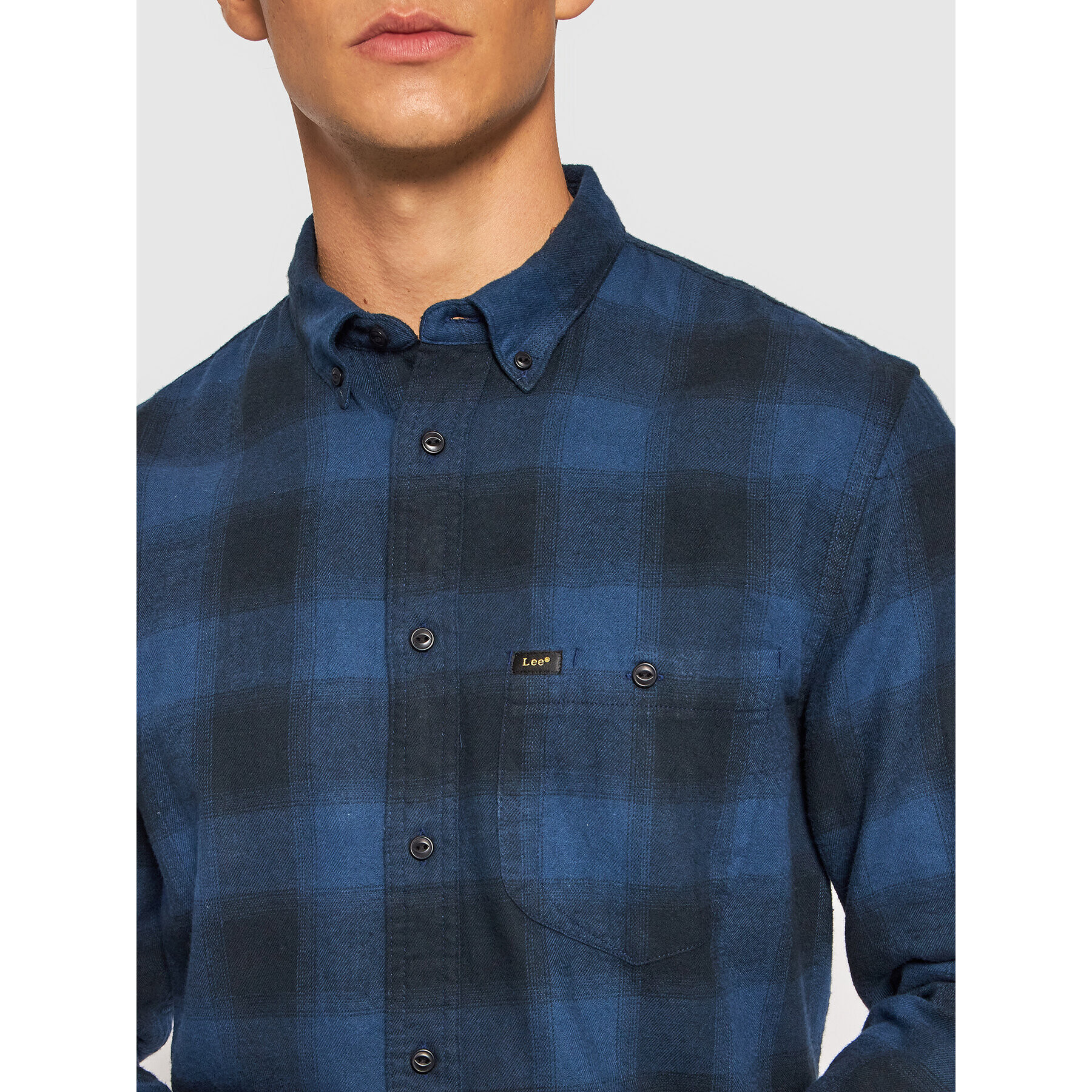 Lee Риза Riveted L66IMLSS Тъмносин Relaxed Fit - Pepit.bg