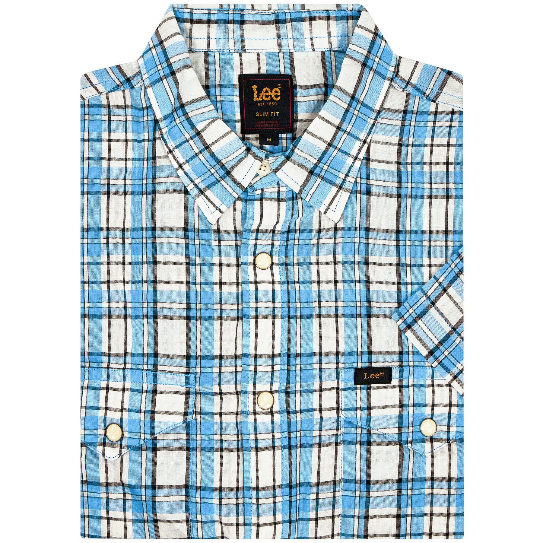 Lee Риза Western L641CZLA Син Slim Fit - Pepit.bg