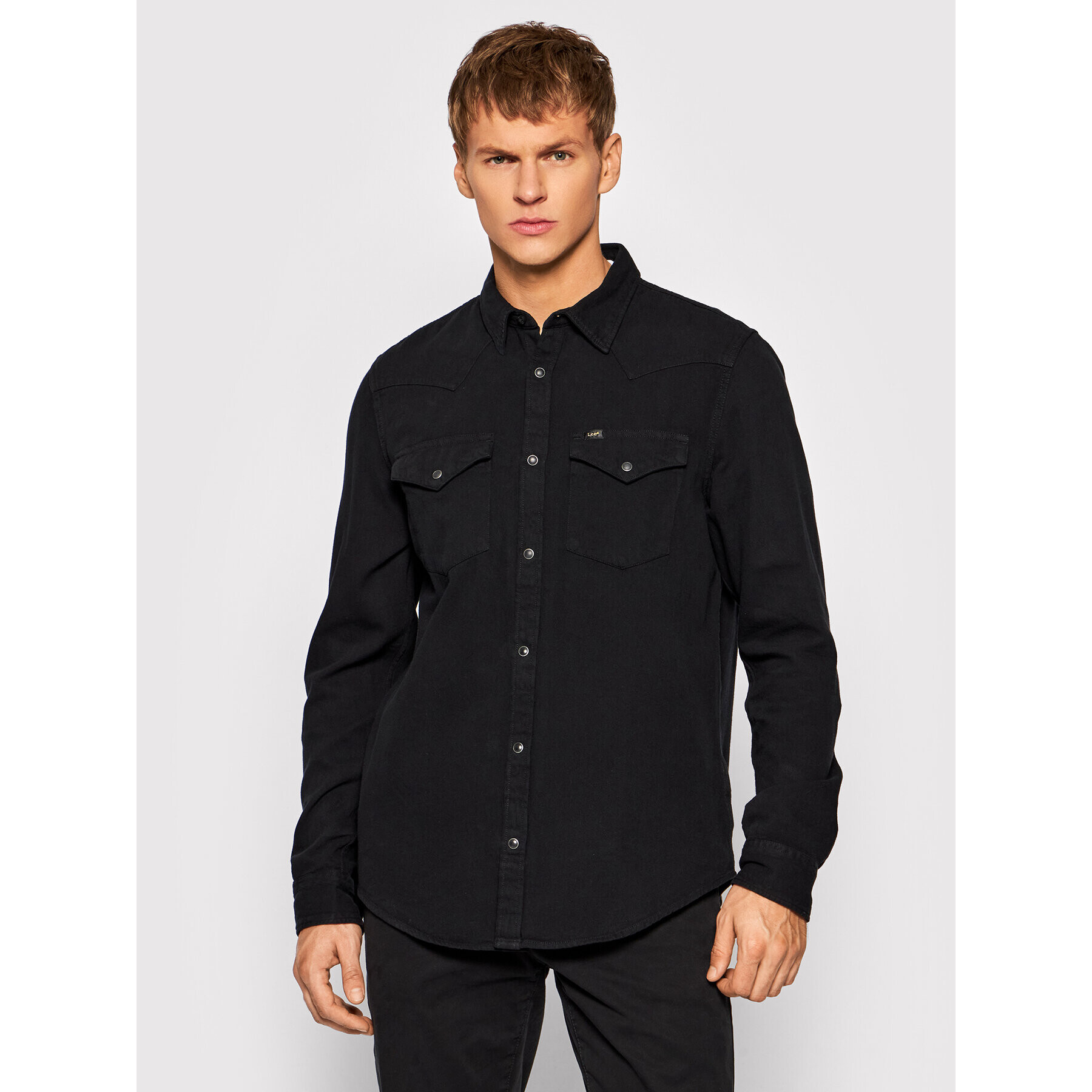 Lee Риза Western L66WPA01 Черен Regular Fit - Pepit.bg