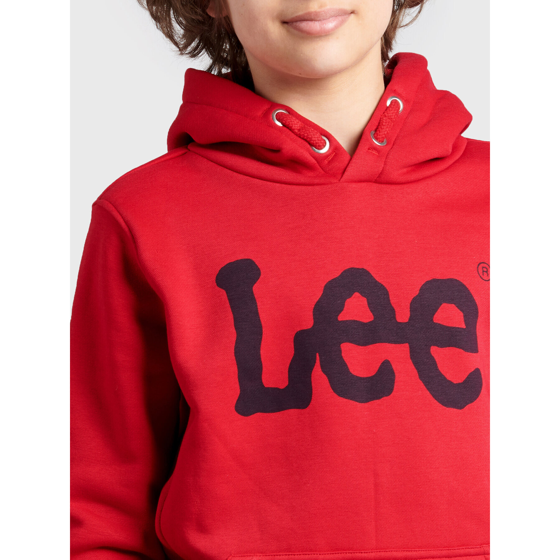 Lee Суитшърт 0008 Червен Regular Fit - Pepit.bg
