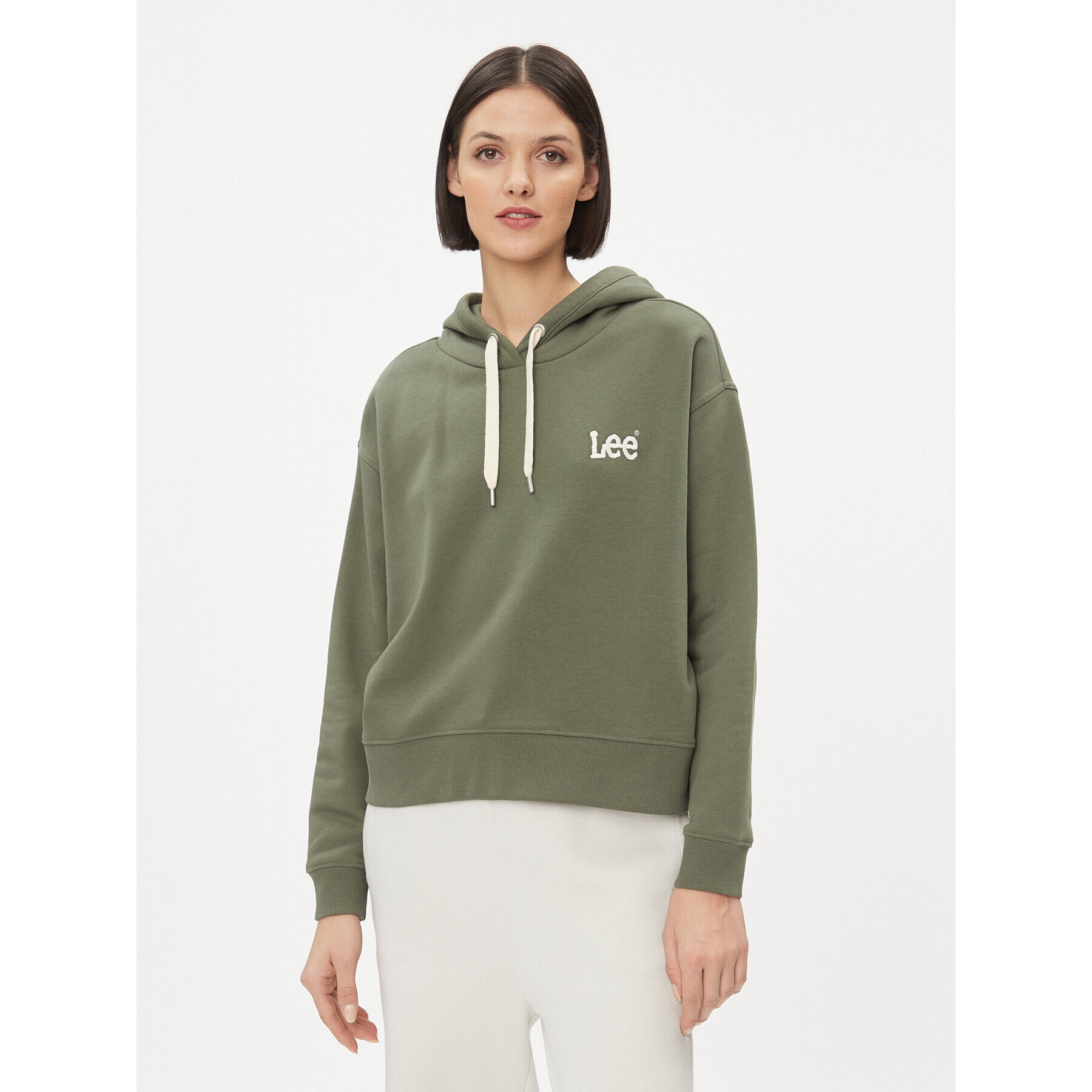 Lee Суитшърт 112341542 Зелен Relaxed Fit - Pepit.bg