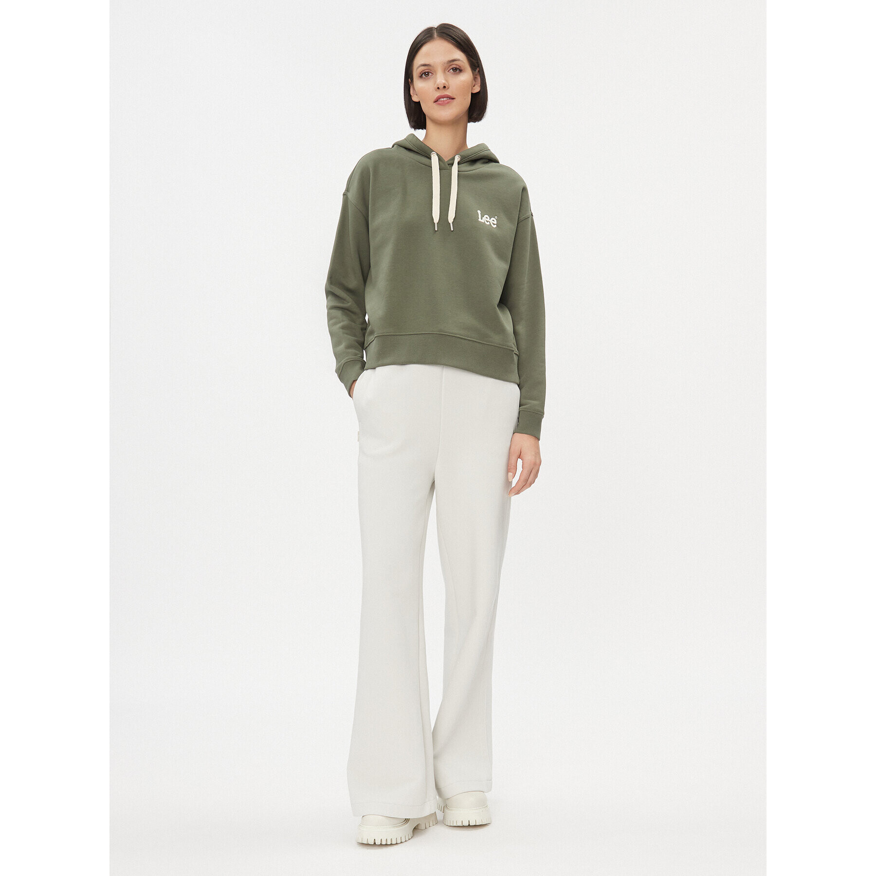 Lee Суитшърт 112341542 Зелен Relaxed Fit - Pepit.bg