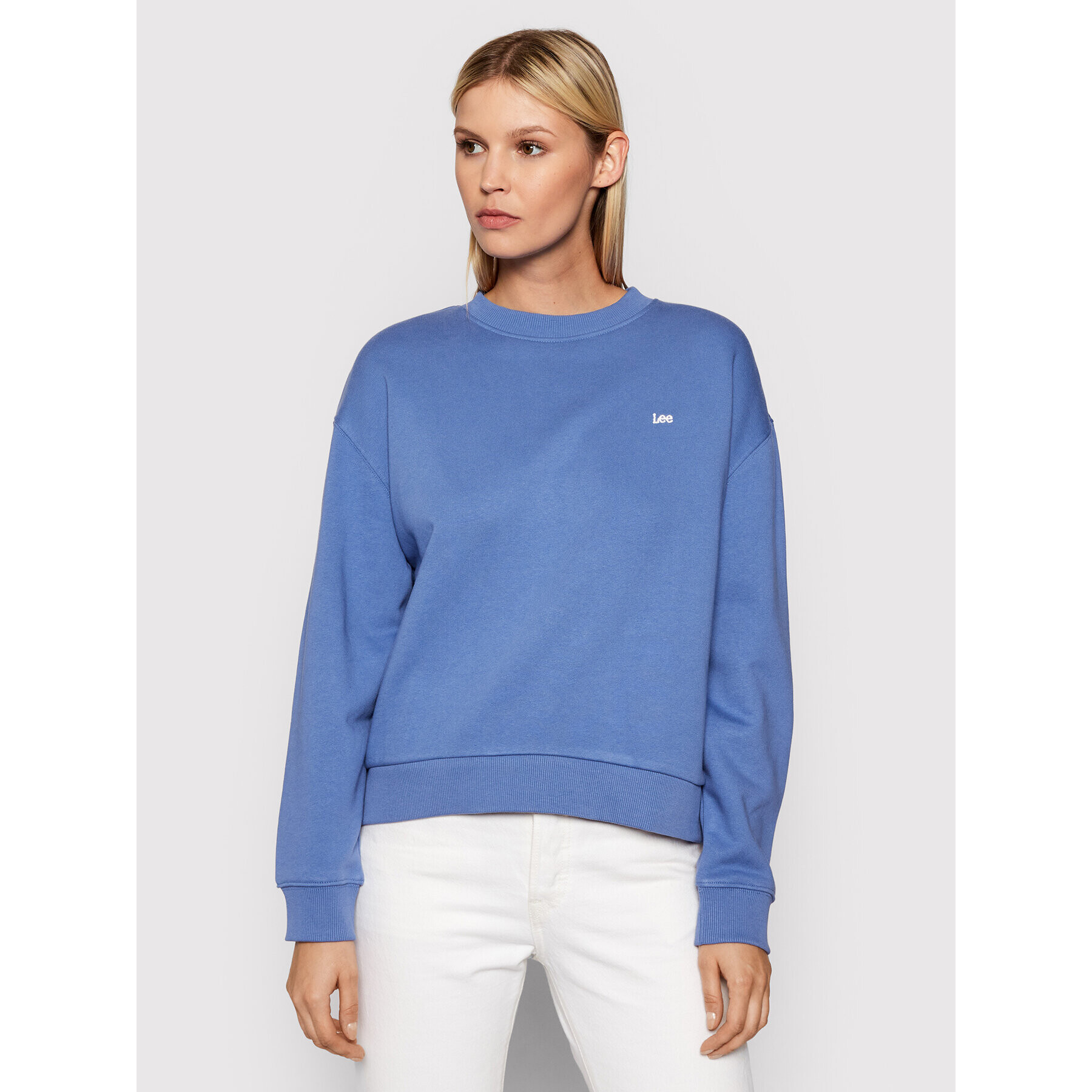 Lee Суитшърт Crew L53LR Син Relaxed Fit - Pepit.bg