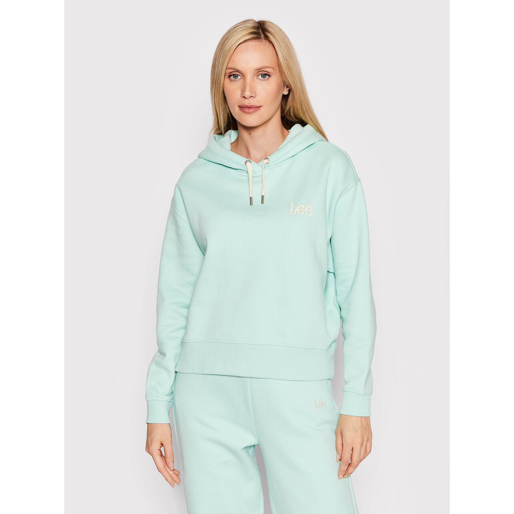 Lee Суитшърт Essential L53PLJ40 Зелен Regular Fit - Pepit.bg