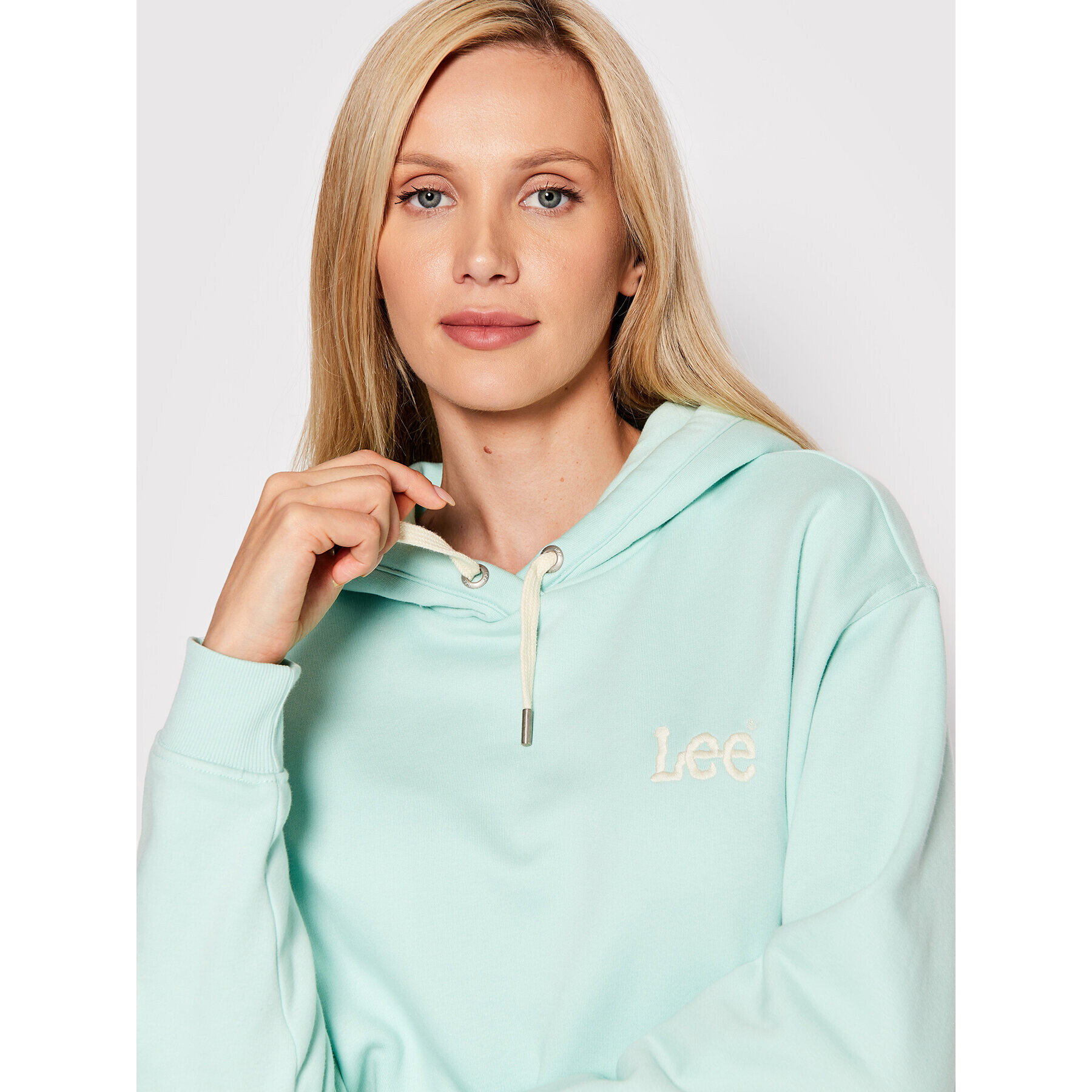 Lee Суитшърт Essential L53PLJ40 Зелен Regular Fit - Pepit.bg
