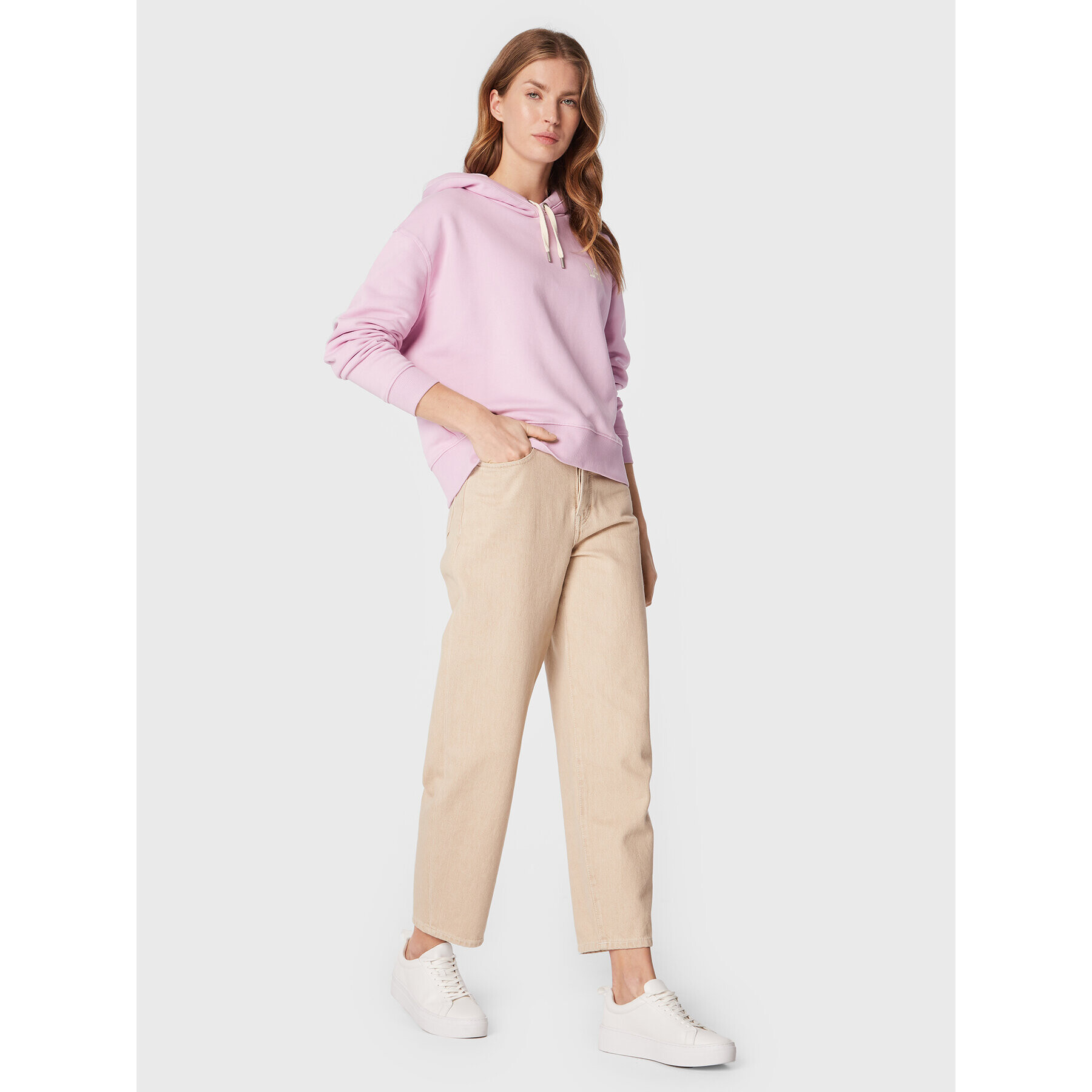 Lee Суитшърт Essential L53PLJ79 112320681 Розов Relaxed Fit - Pepit.bg