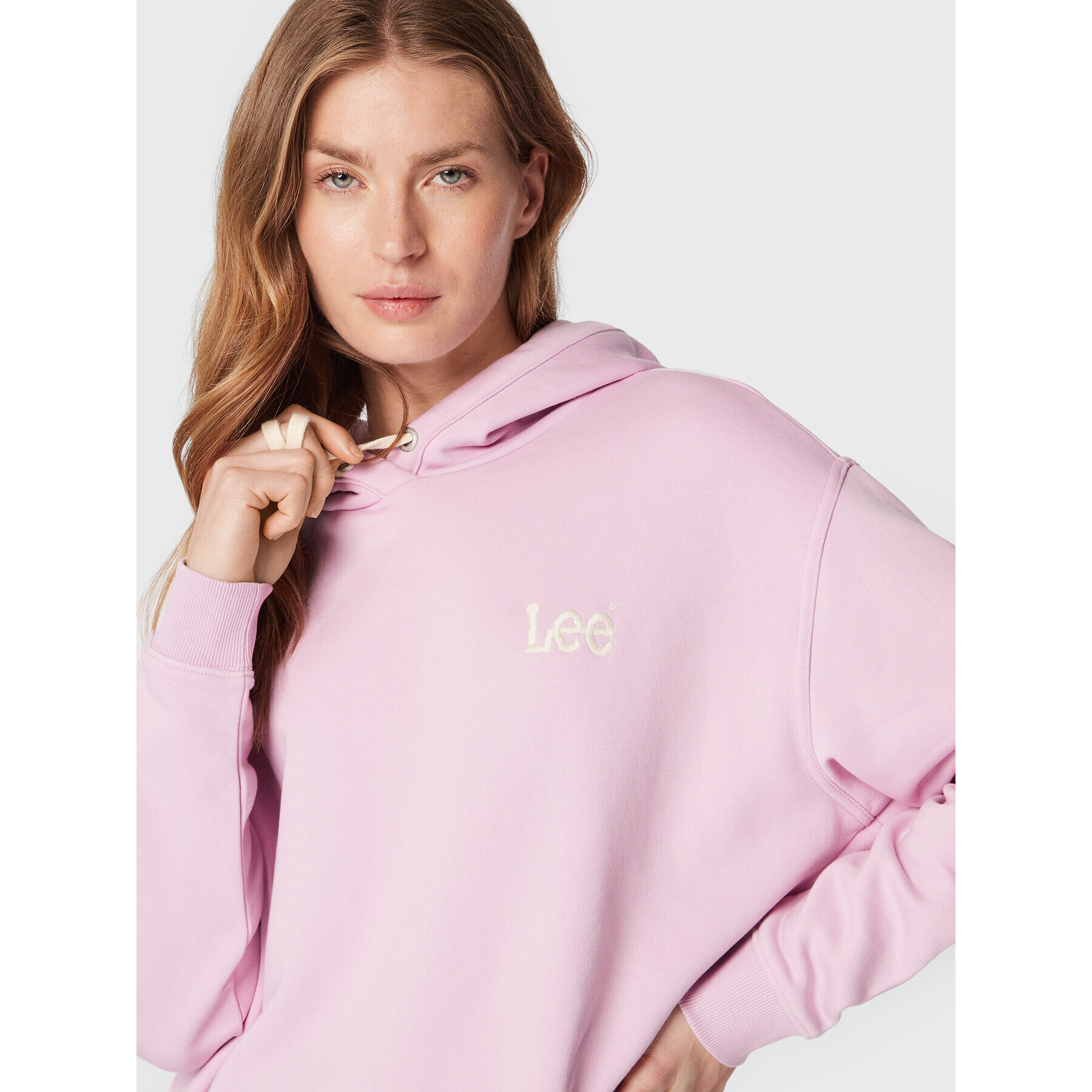 Lee Суитшърт Essential L53PLJ79 112320681 Розов Relaxed Fit - Pepit.bg