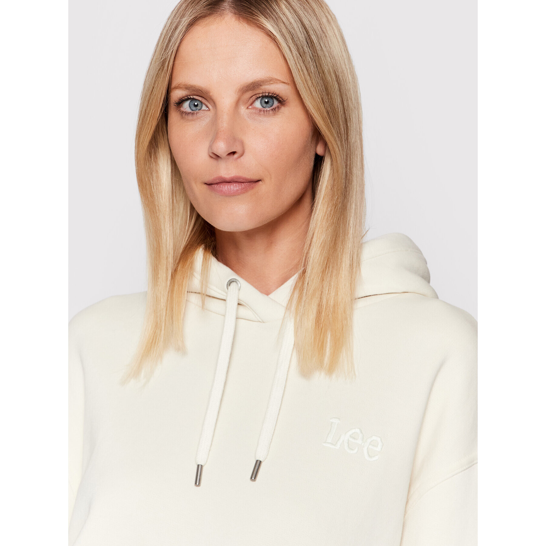 Lee Суитшърт Essential L53PRYNQ Бежов Relaxed Fit - Pepit.bg