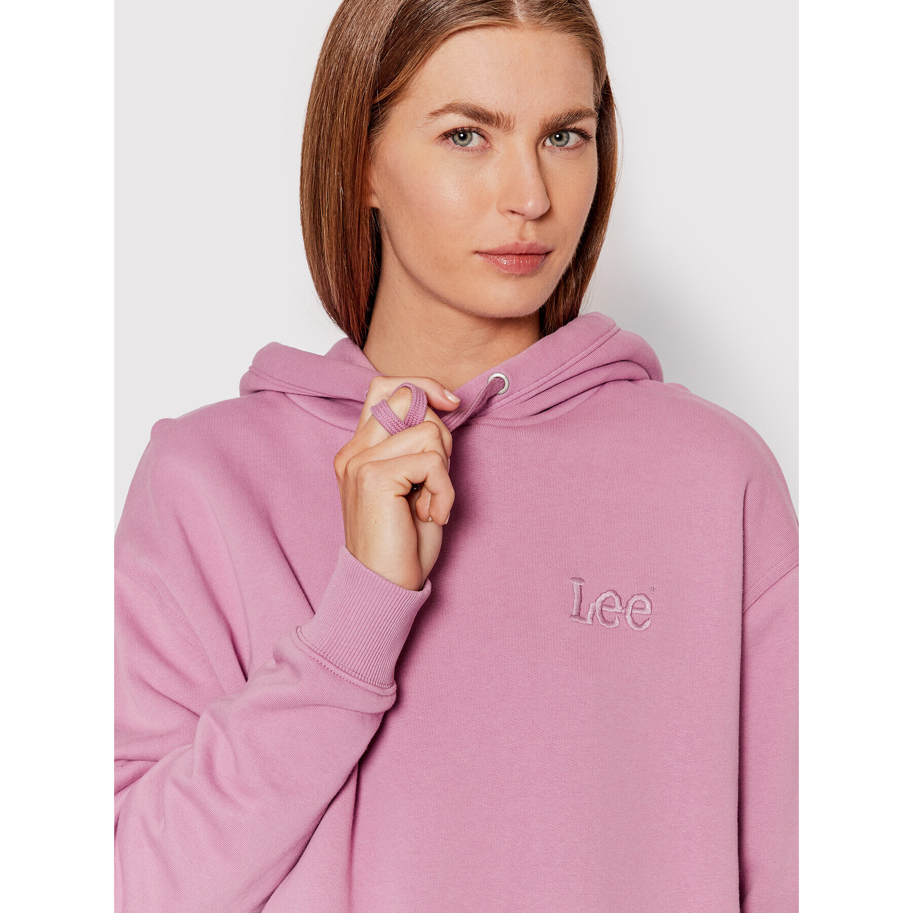 Lee Суитшърт Essential L53PRYUJ Виолетов Relaxed Fit - Pepit.bg