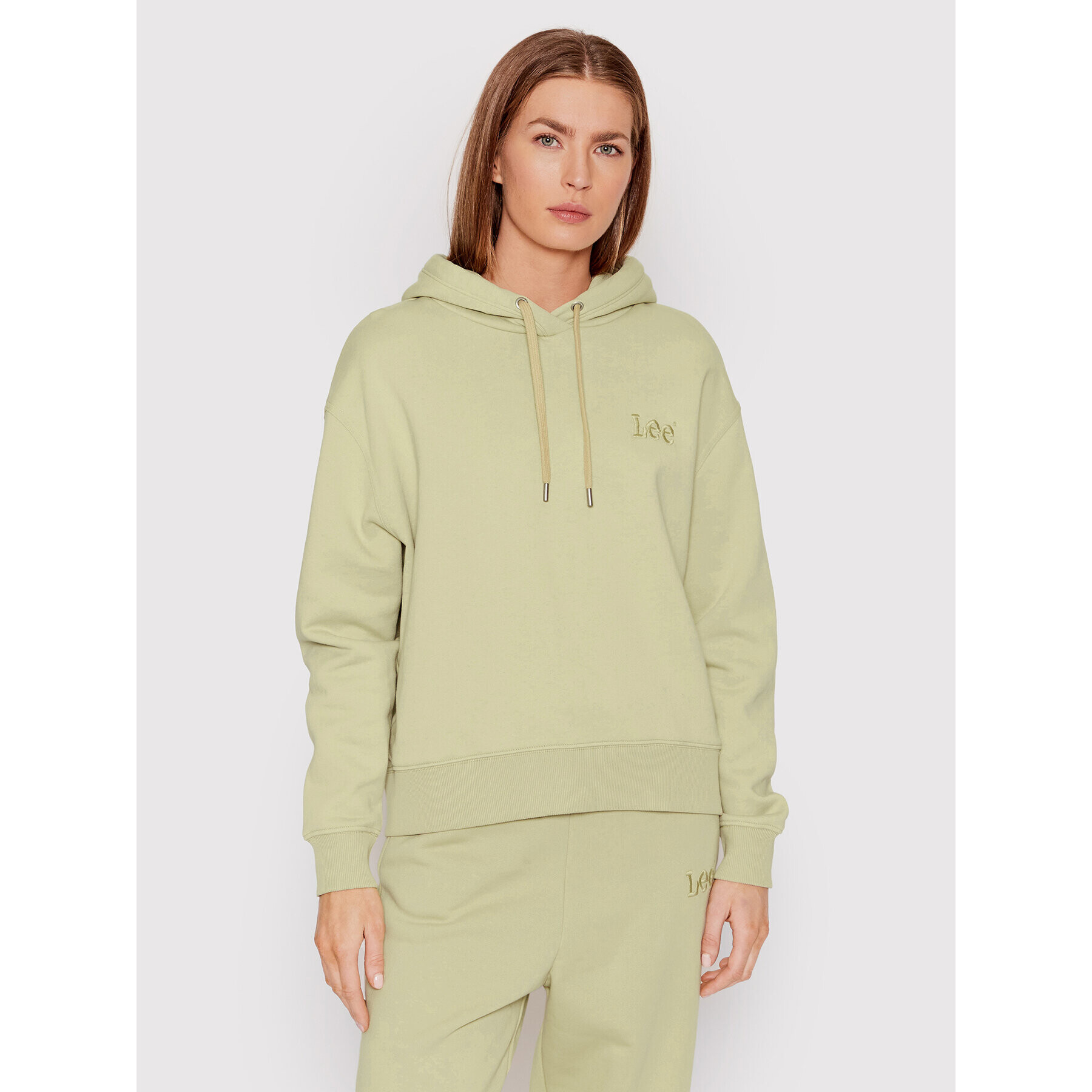 Lee Суитшърт Essential L53PRYUM Зелен Relaxed Fit - Pepit.bg