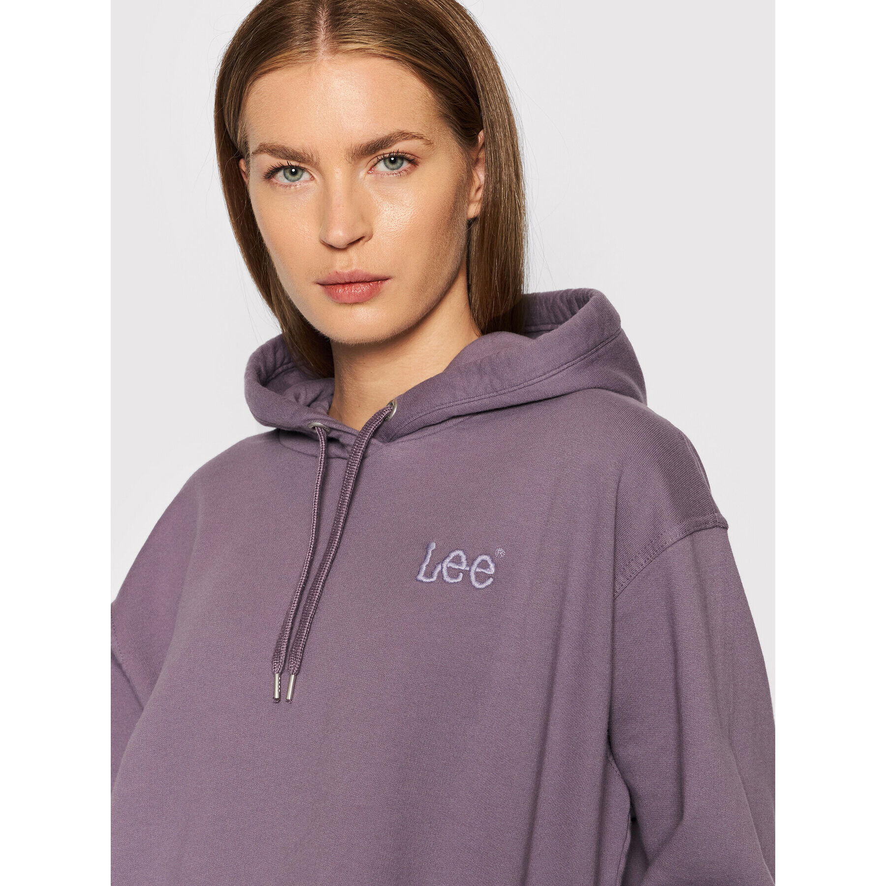 Lee Суитшърт L53BTXTZ Виолетов Relaxed Fit - Pepit.bg