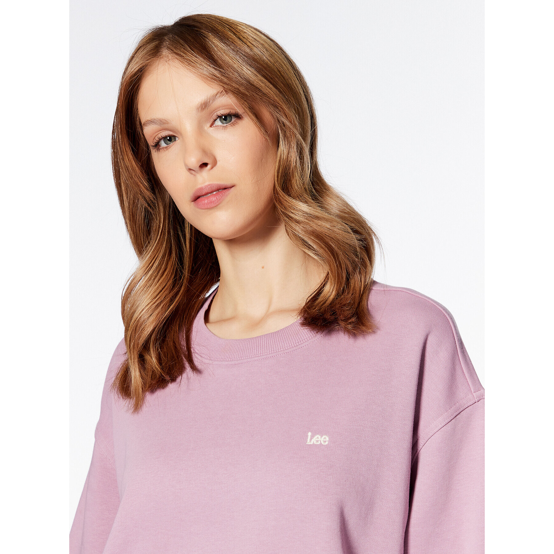 Lee Суитшърт L53LSRA39 Виолетов Relaxed Fit - Pepit.bg