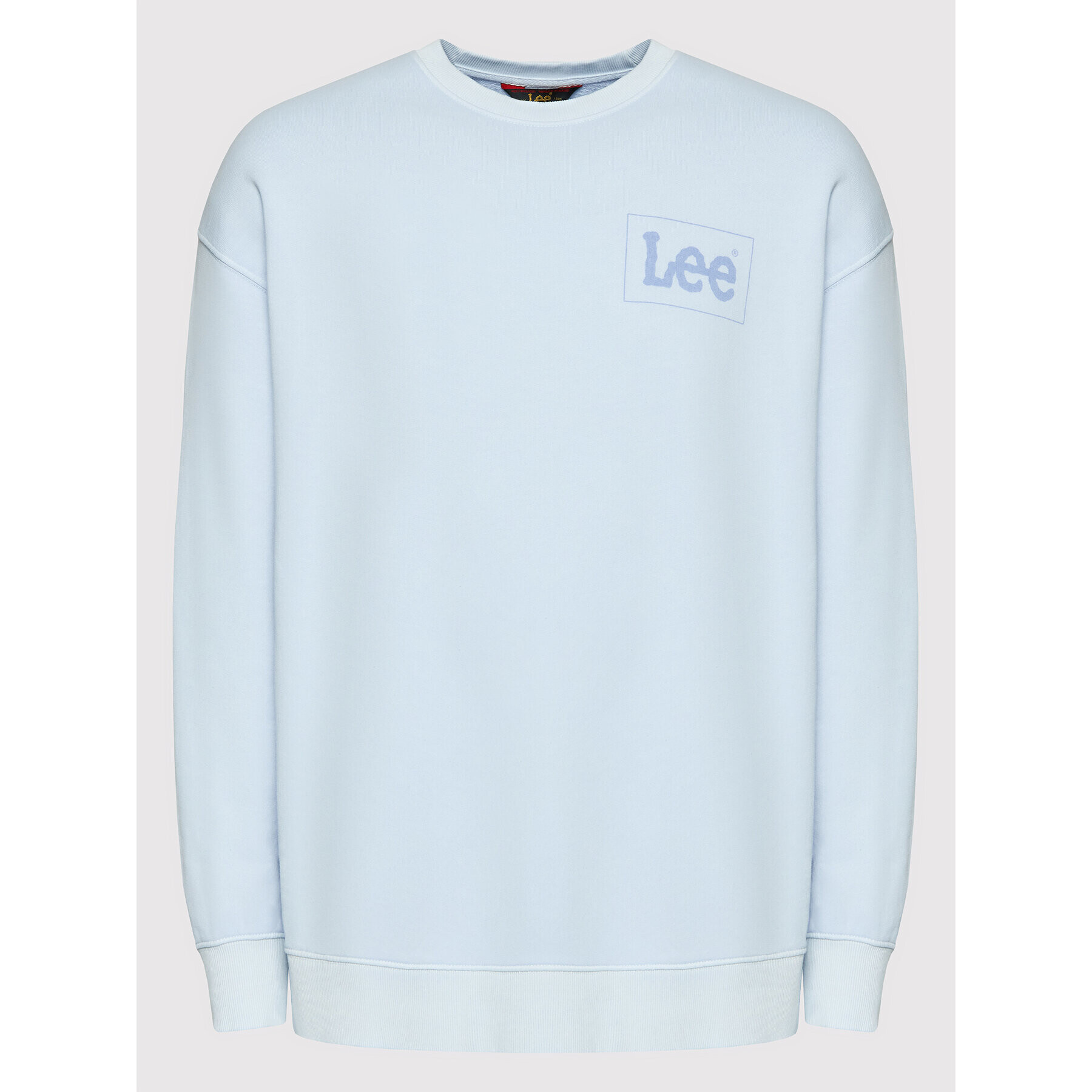 Lee Суитшърт Logo L85KQVUW Син Loose Fit - Pepit.bg