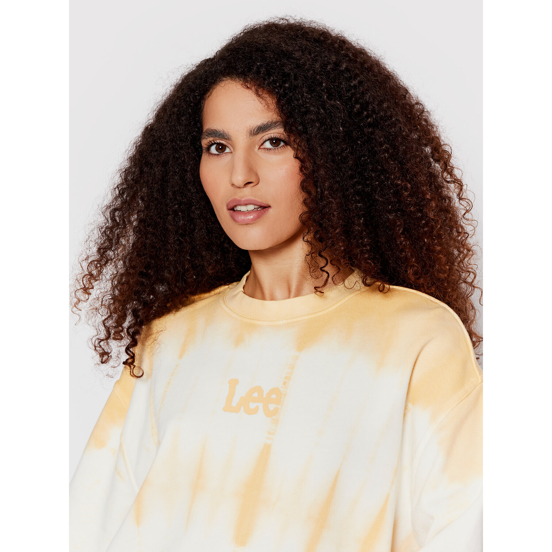 Lee Суитшърт Tie Die L53OEIUH Жълт Relaxed Fit - Pepit.bg