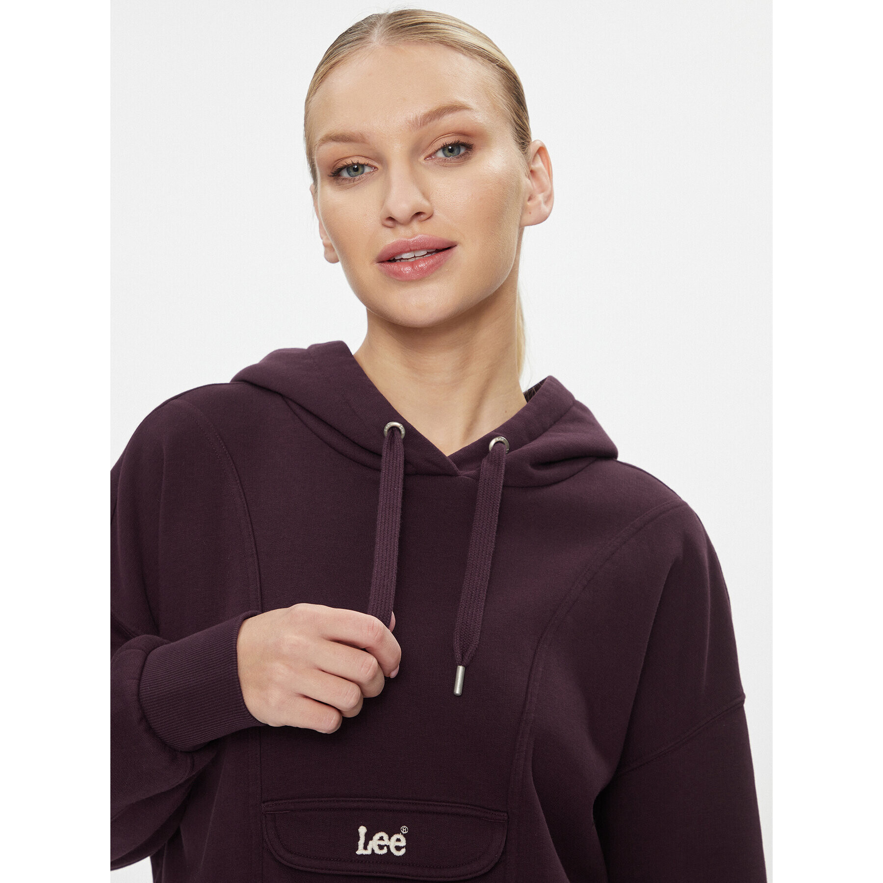 Lee Суитшърт Vintage Hoodie Rodeo 112341554 Виолетов Regular Fit - Pepit.bg