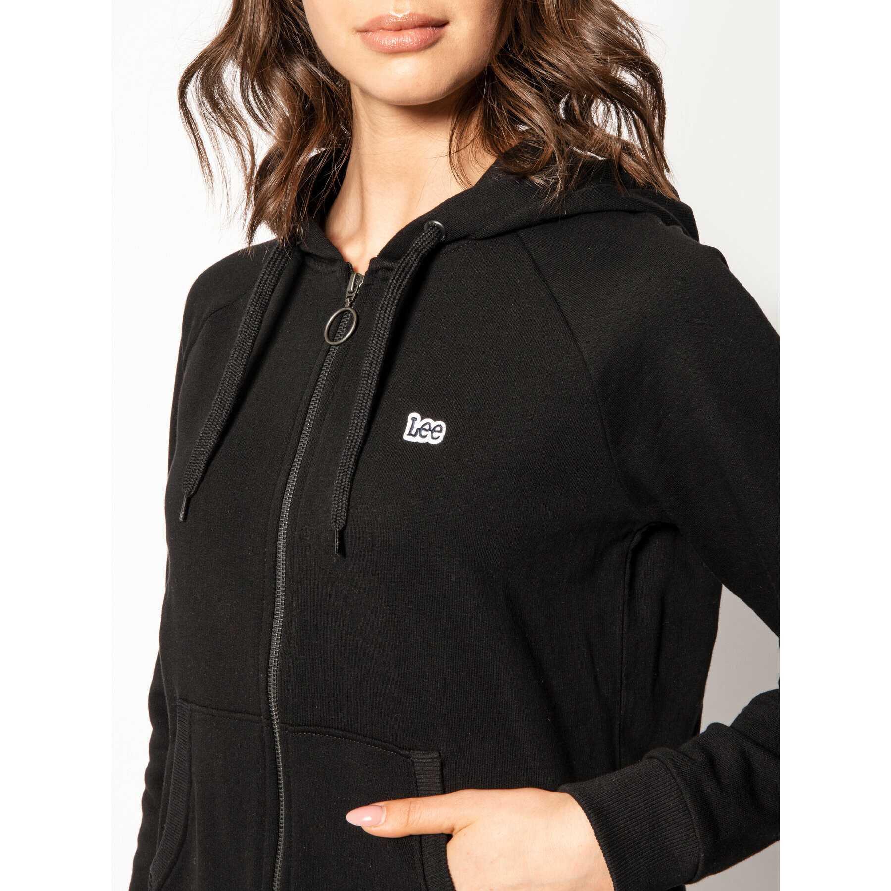 Lee Суитшърт Zip Throught L53QBR01 Черен Regular Fit - Pepit.bg