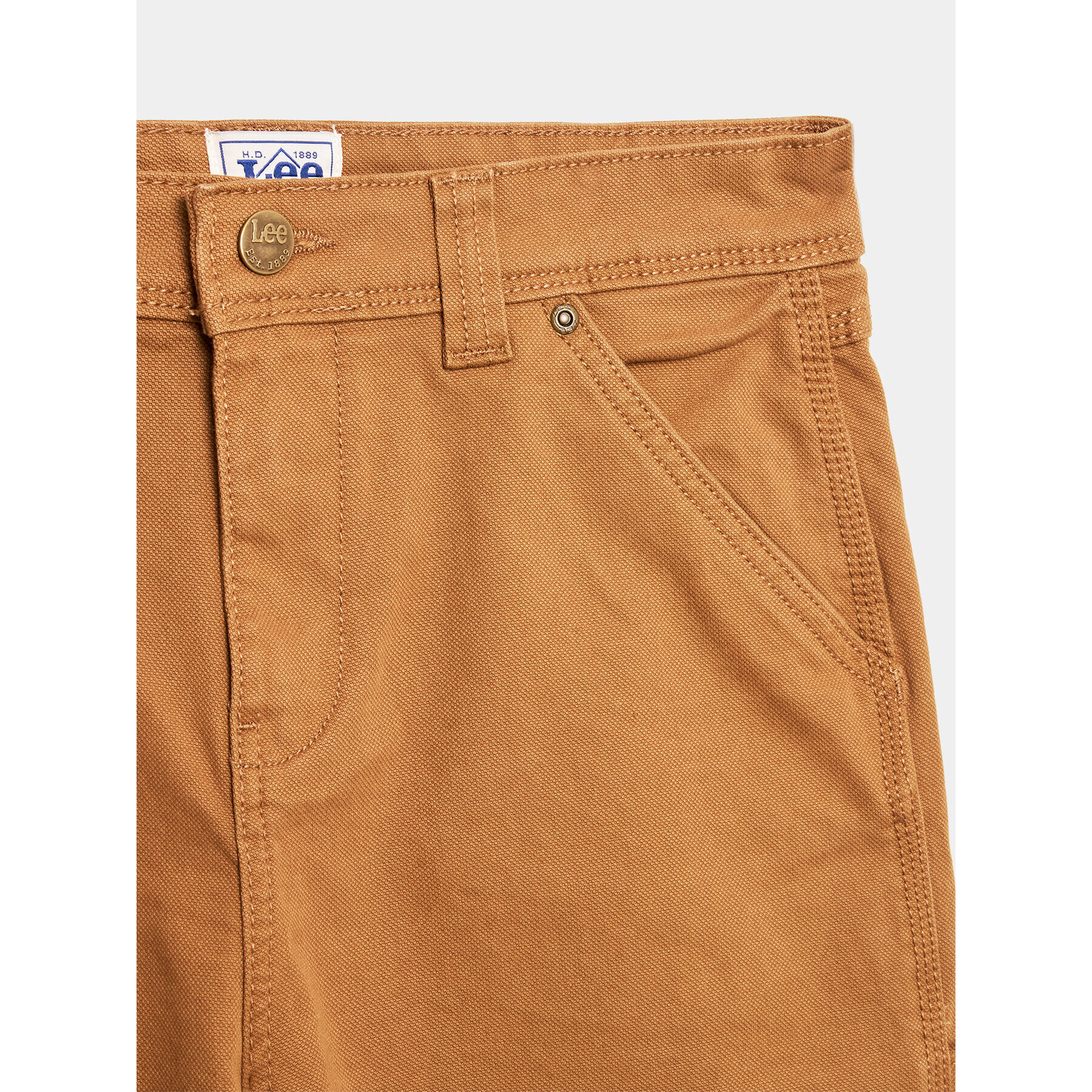 Lee Текстилни панталони Carpenter 0019 Кафяв Regular Fit - Pepit.bg