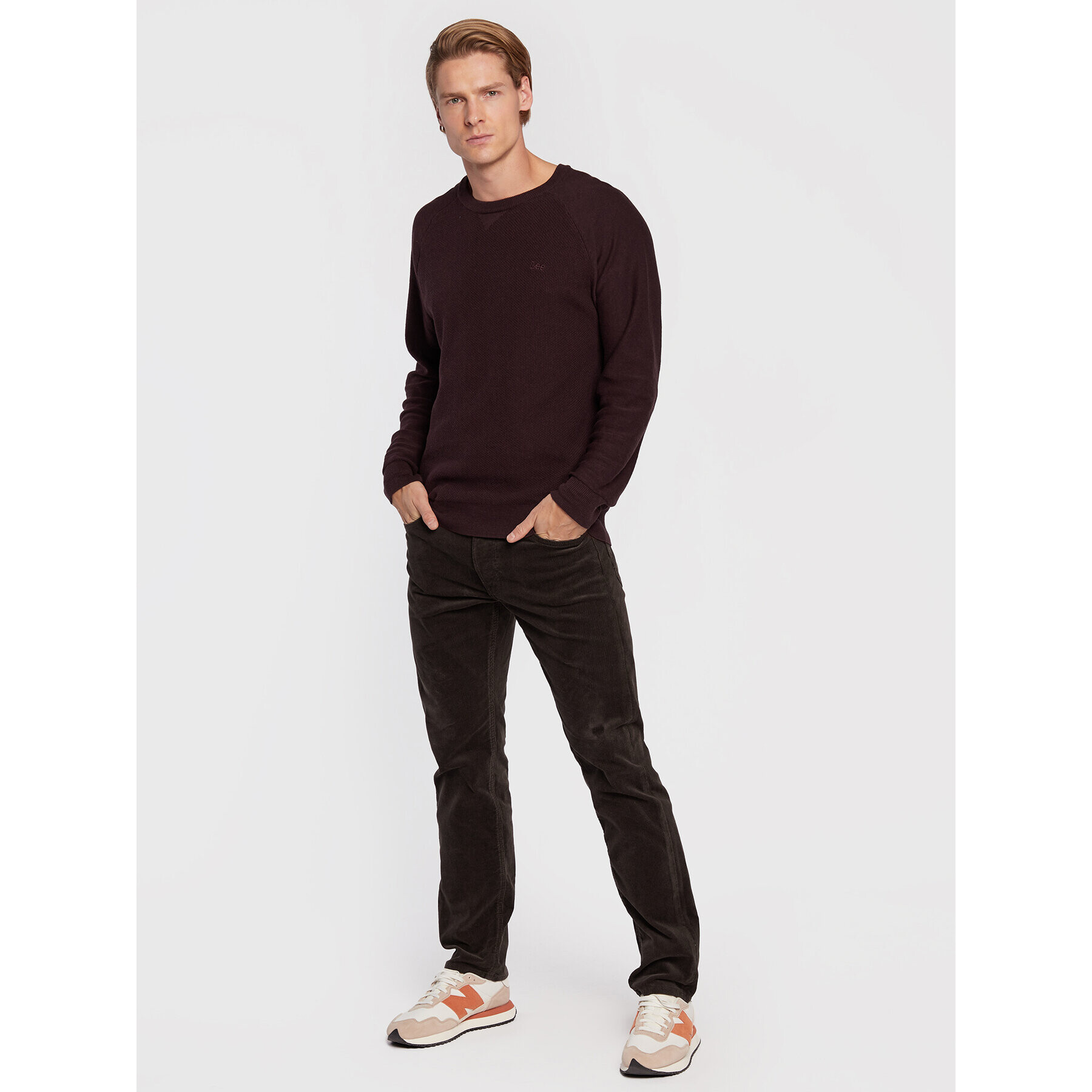 Lee Текстилни панталони Daren L707AXFM Кафяв Regular Fit - Pepit.bg