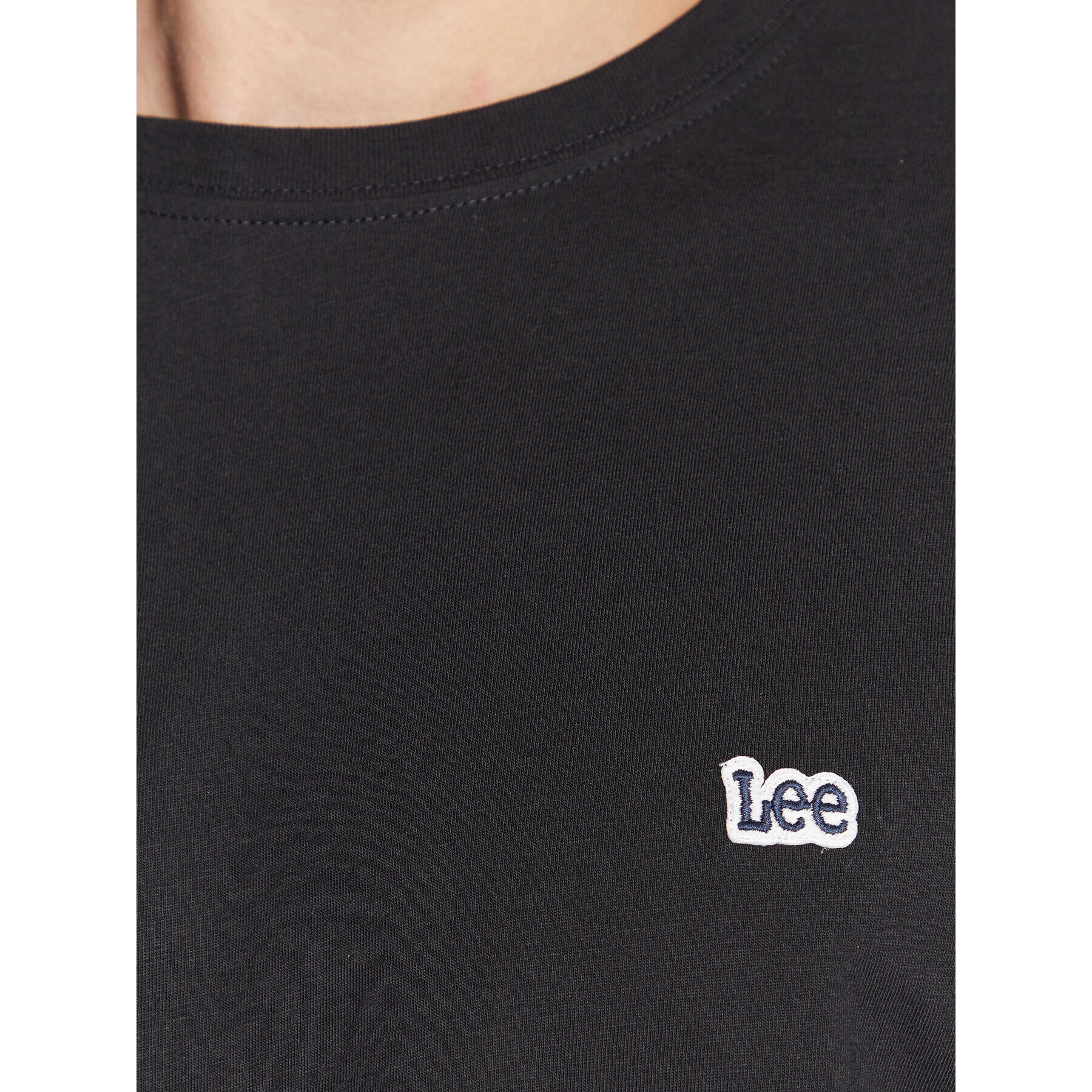 Lee Тениска с дълъг ръкав Patch L69MFQ01 Черен Regular Fit - Pepit.bg