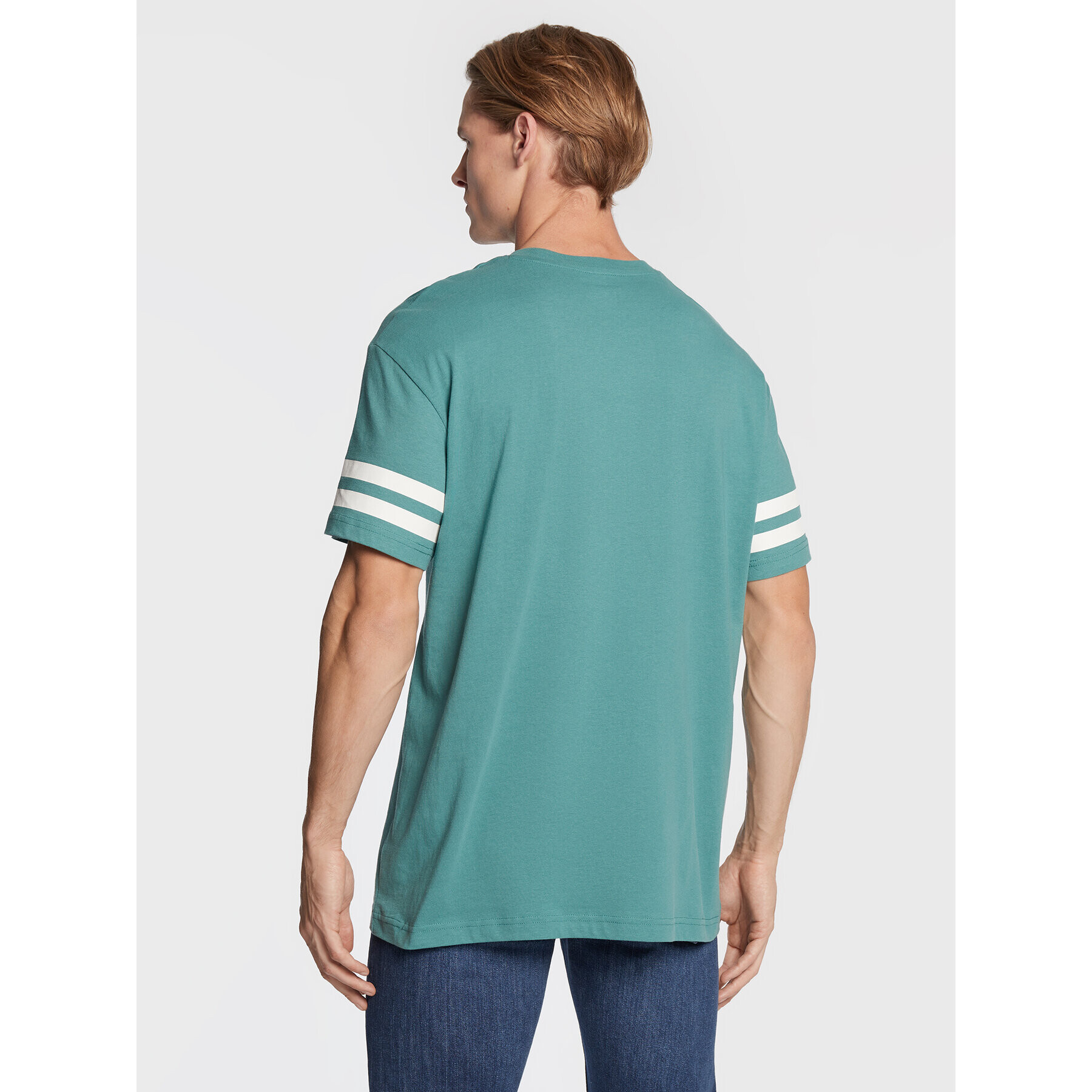 Lee Тишърт College L69BFQDO Зелен Relaxed Fit - Pepit.bg