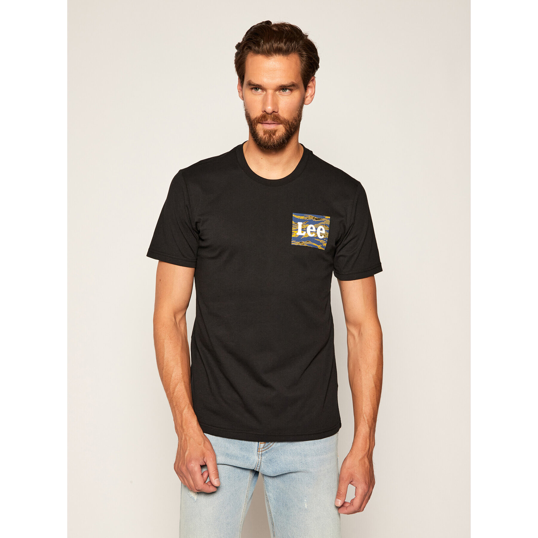 Lee Тишърт Como Package L64WFE01 Черен Regular Fit - Pepit.bg