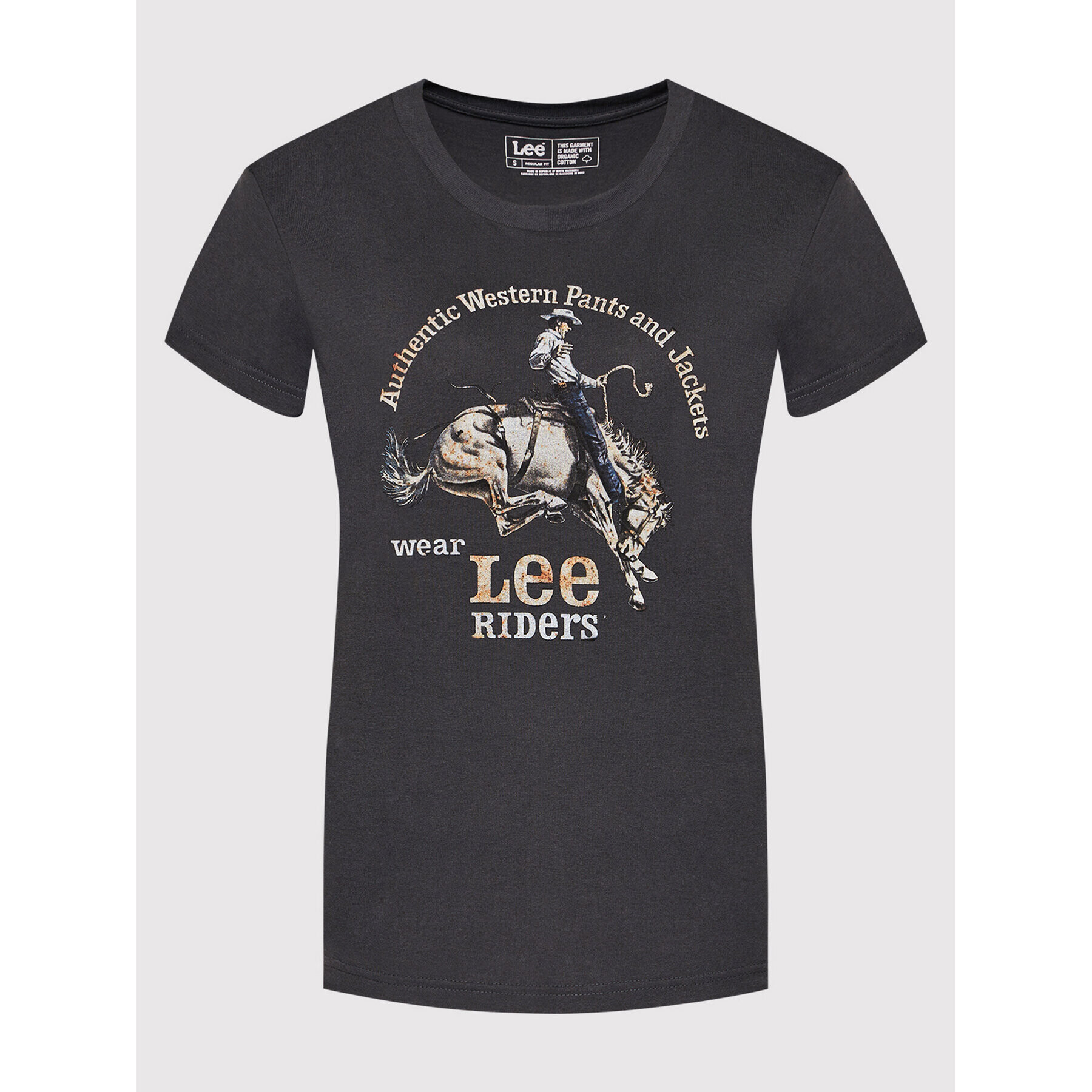 Lee Тишърт Cowboy L42QFEON Сив Regular Fit - Pepit.bg