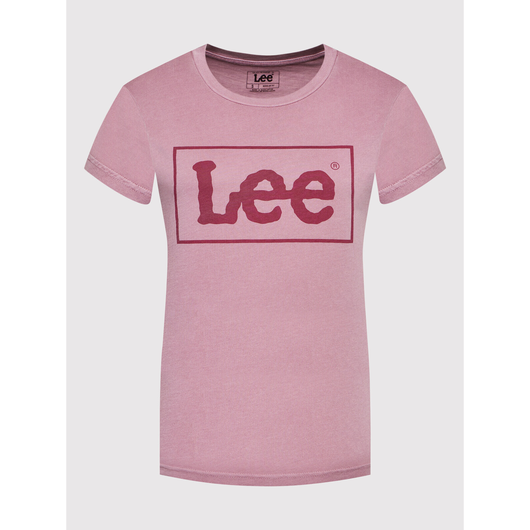 Lee Тишърт Graphic L44PUZUJ Виолетов Regular Fit - Pepit.bg
