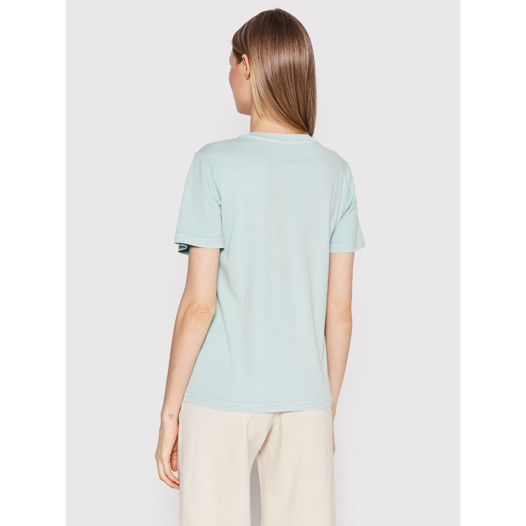 Lee Тишърт Graphic L44PUZUL Зелен Regular Fit - Pepit.bg