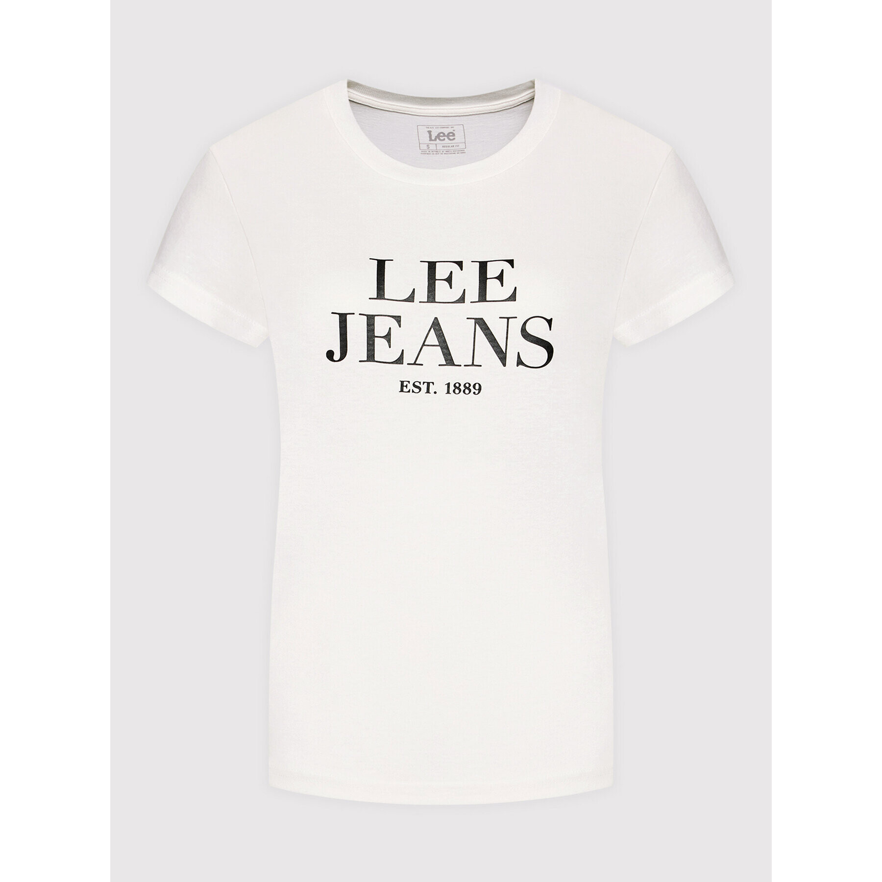 Lee Тишърт Graphic Tee L41UFERR Бял Regular Fit - Pepit.bg