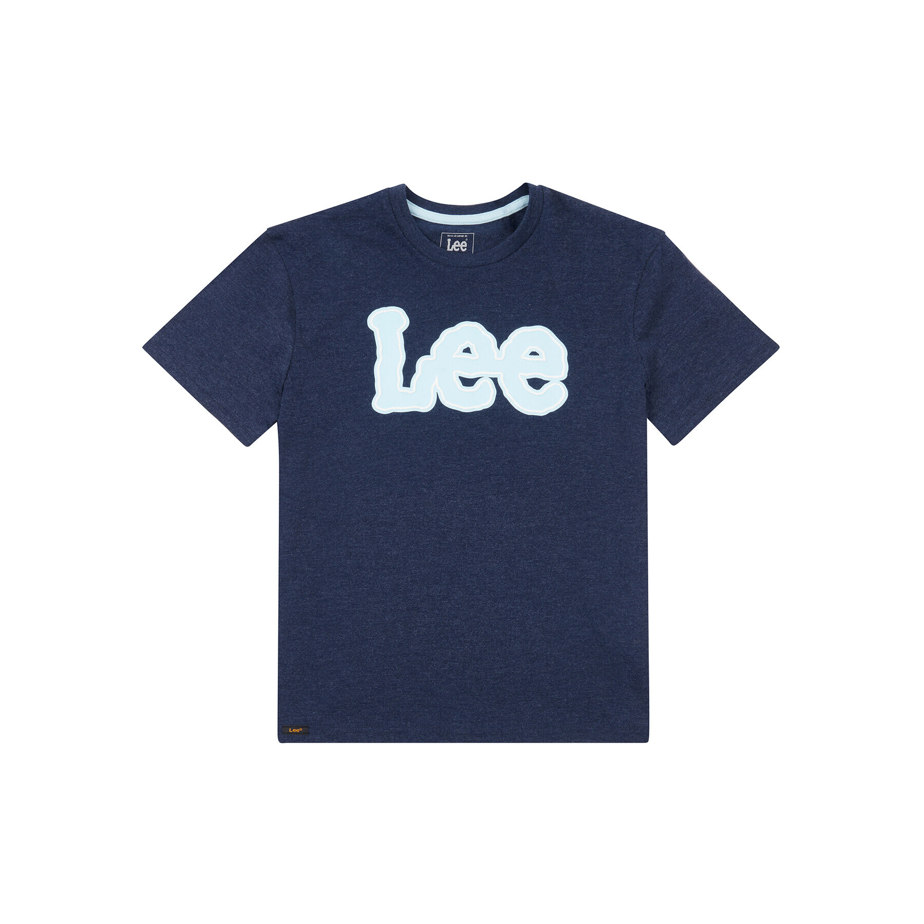 Lee Тишърт Large Puff Print 0138 Тъмносин Regular Fit - Pepit.bg