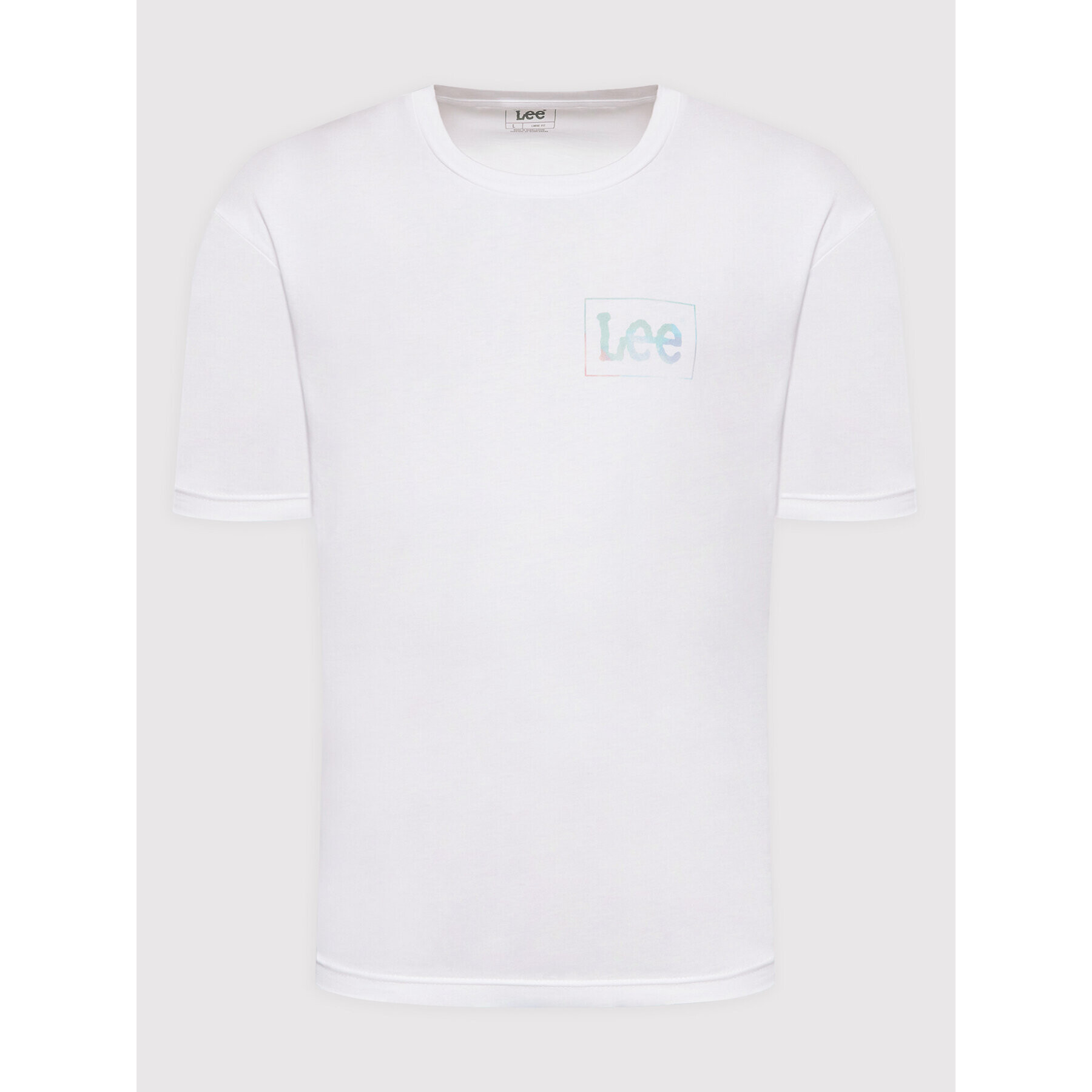 Lee Тишърт Logo L68RQTLJ Бял Loose Fit - Pepit.bg