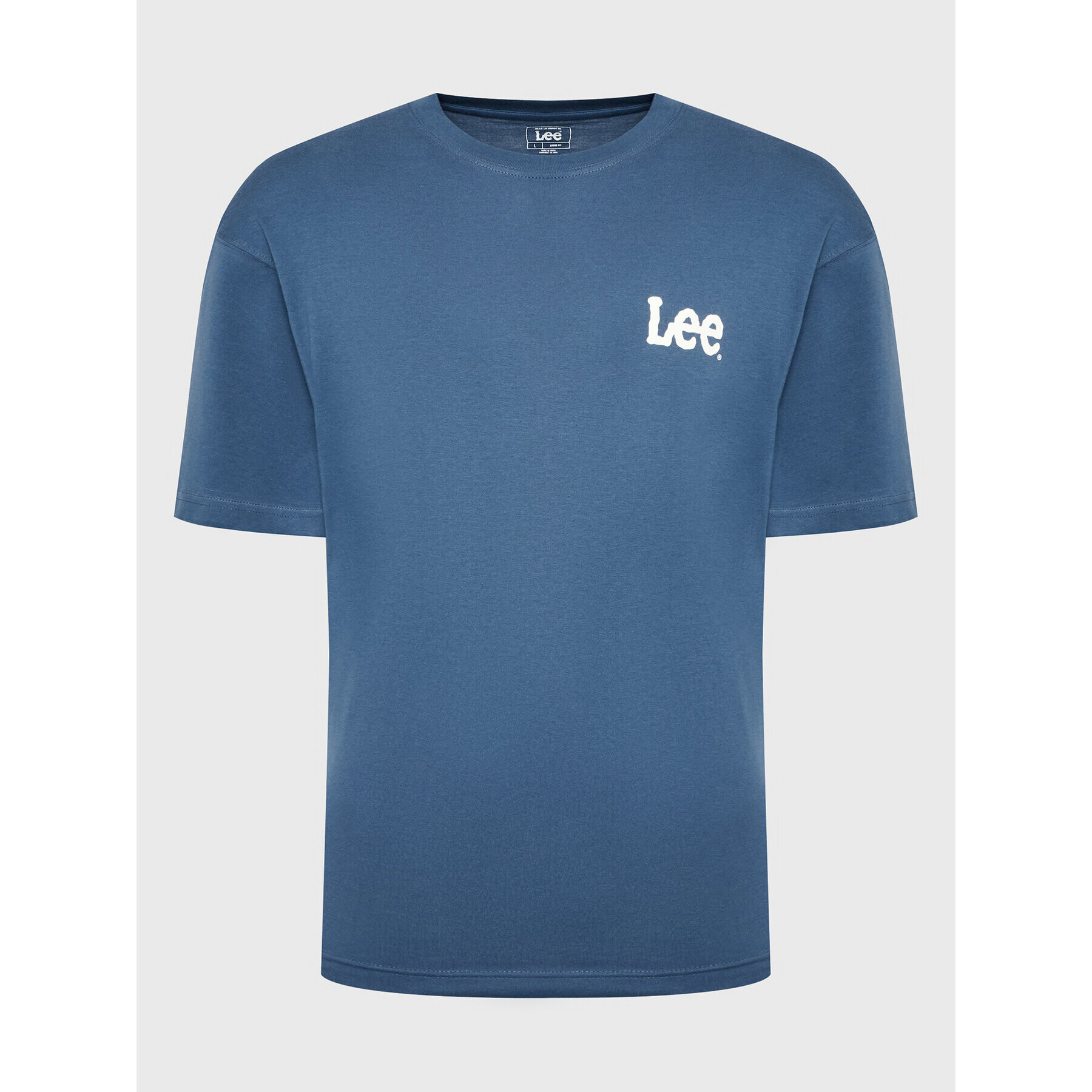 Lee Тишърт Logo L68ZFQ54 Син Loose Fit - Pepit.bg