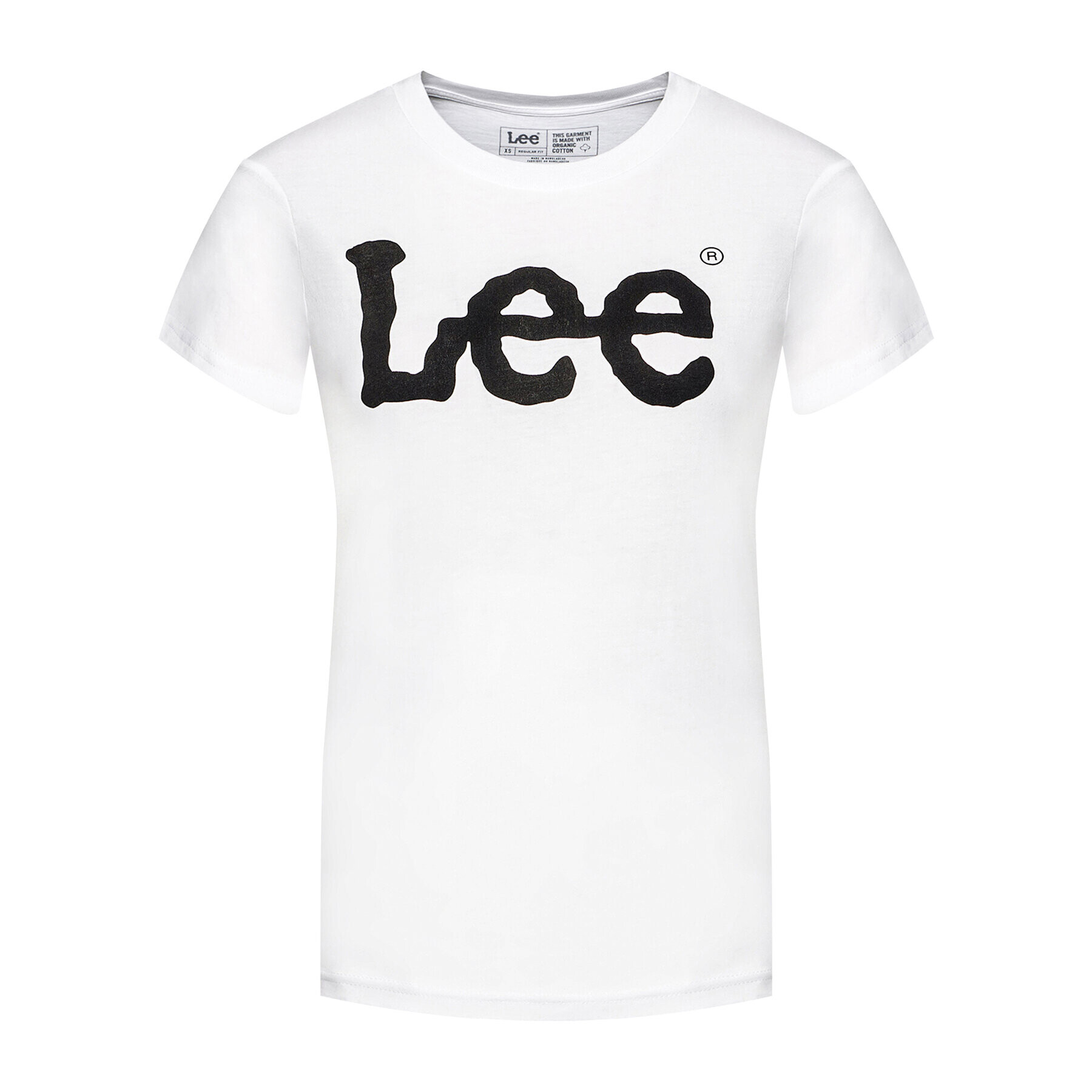 Lee Тишърт Logo Tee L42UER12 Бял Regular Fit - Pepit.bg