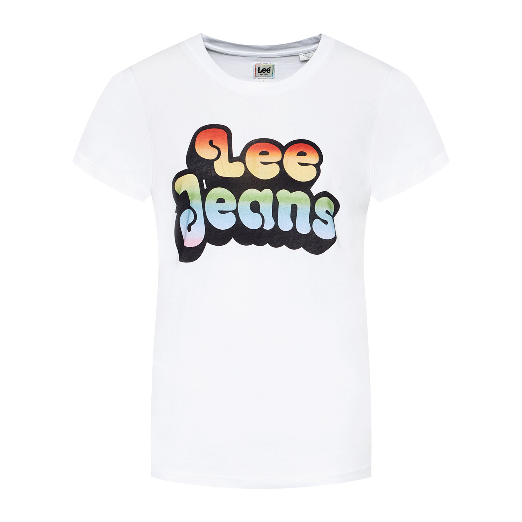 Lee Тишърт Pride Graphic L43XEP12 Бял Regular Fit - Pepit.bg