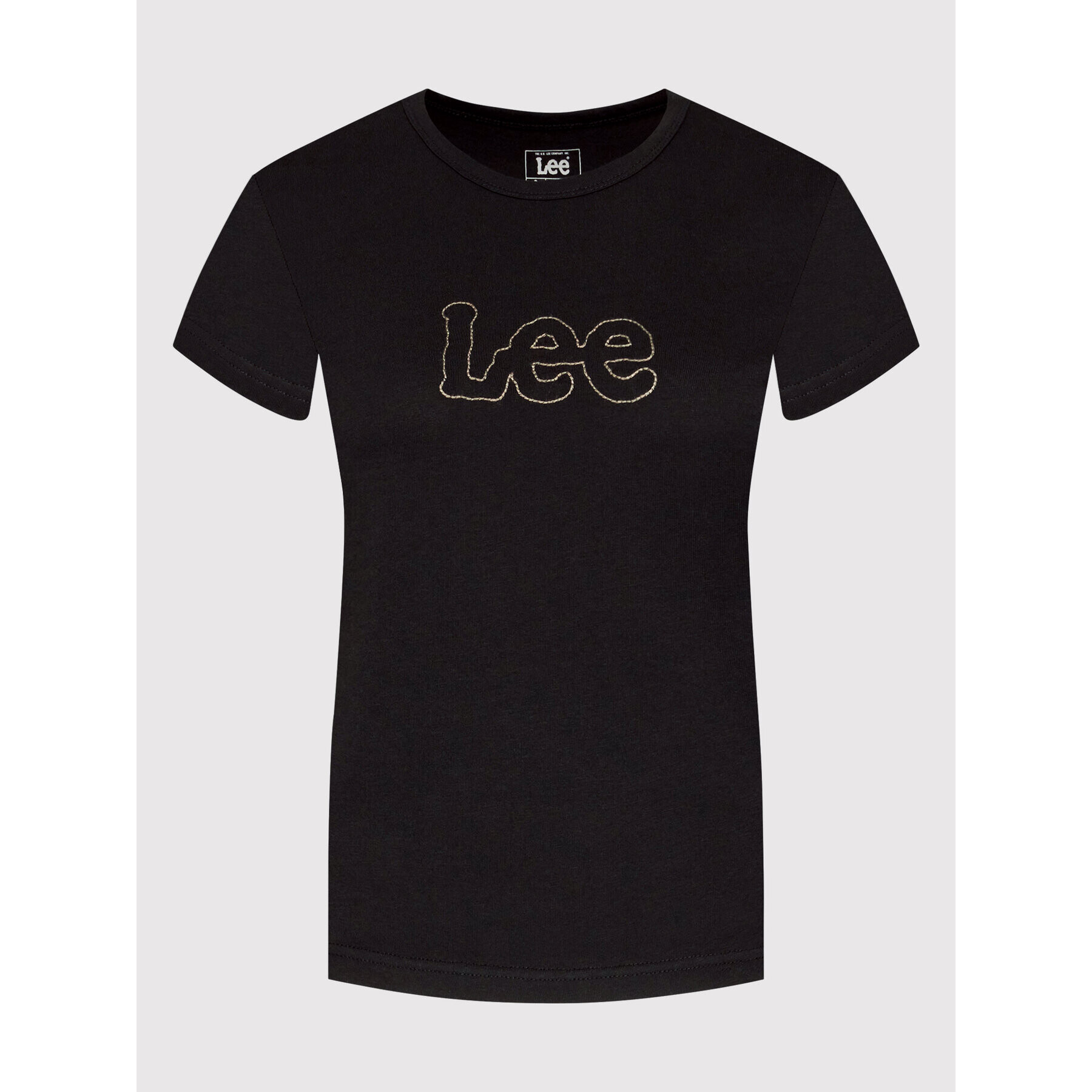 Lee Тишърт Shrunken L44TET01 Черен Slim Fit - Pepit.bg