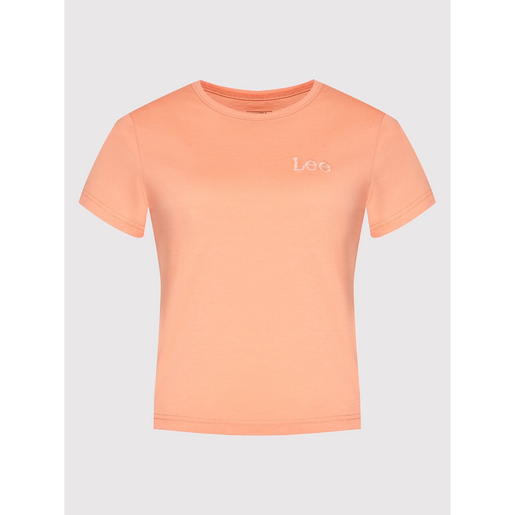 Lee Тишърт Shrunken L44TETUS Оранжев Slim Fit - Pepit.bg