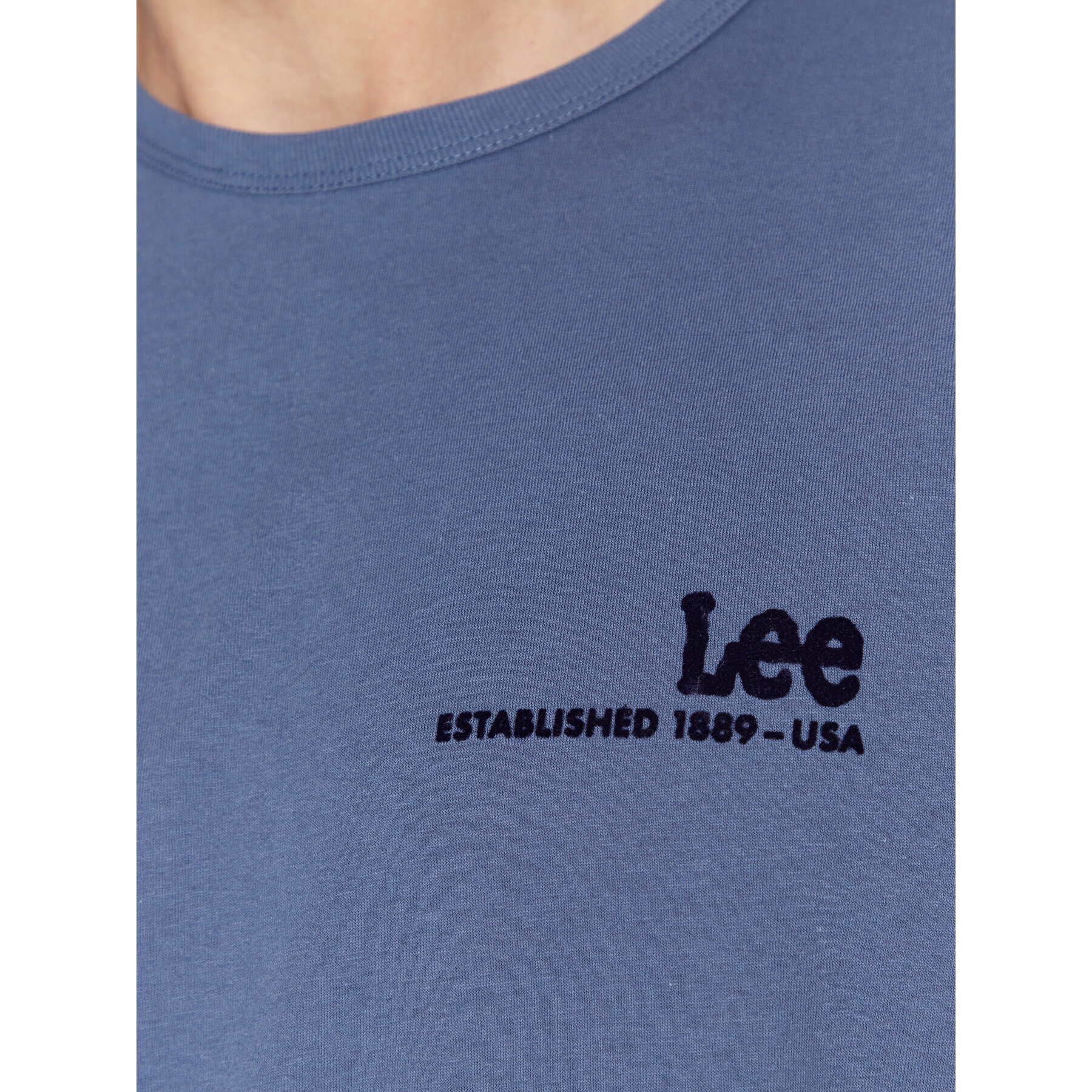 Lee Тишърт Small Logo L68WFE54 112321832 Тъмносин Regular Fit - Pepit.bg