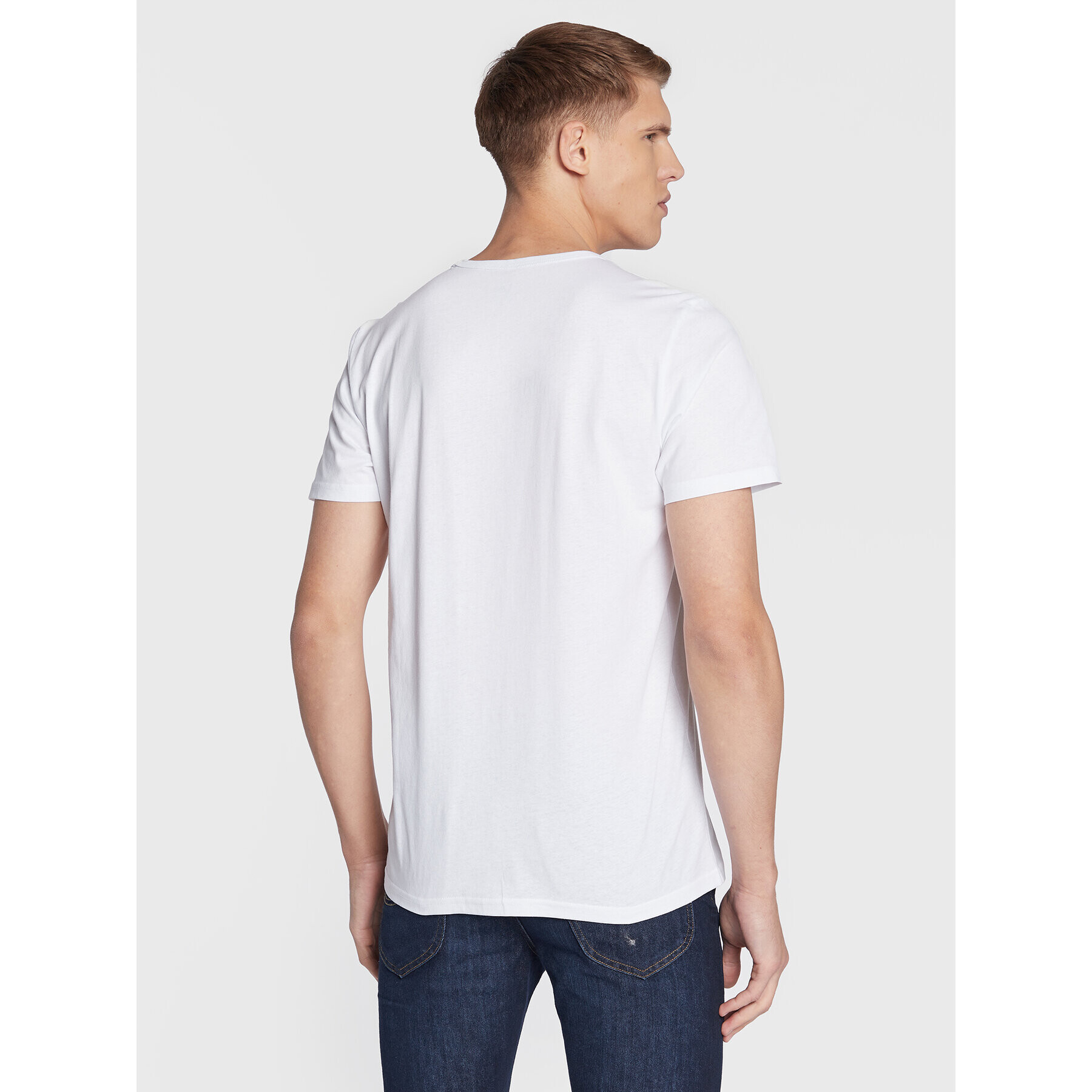 Lee Тишърт Small Logo L68WFELJ Бял Regular Fit - Pepit.bg