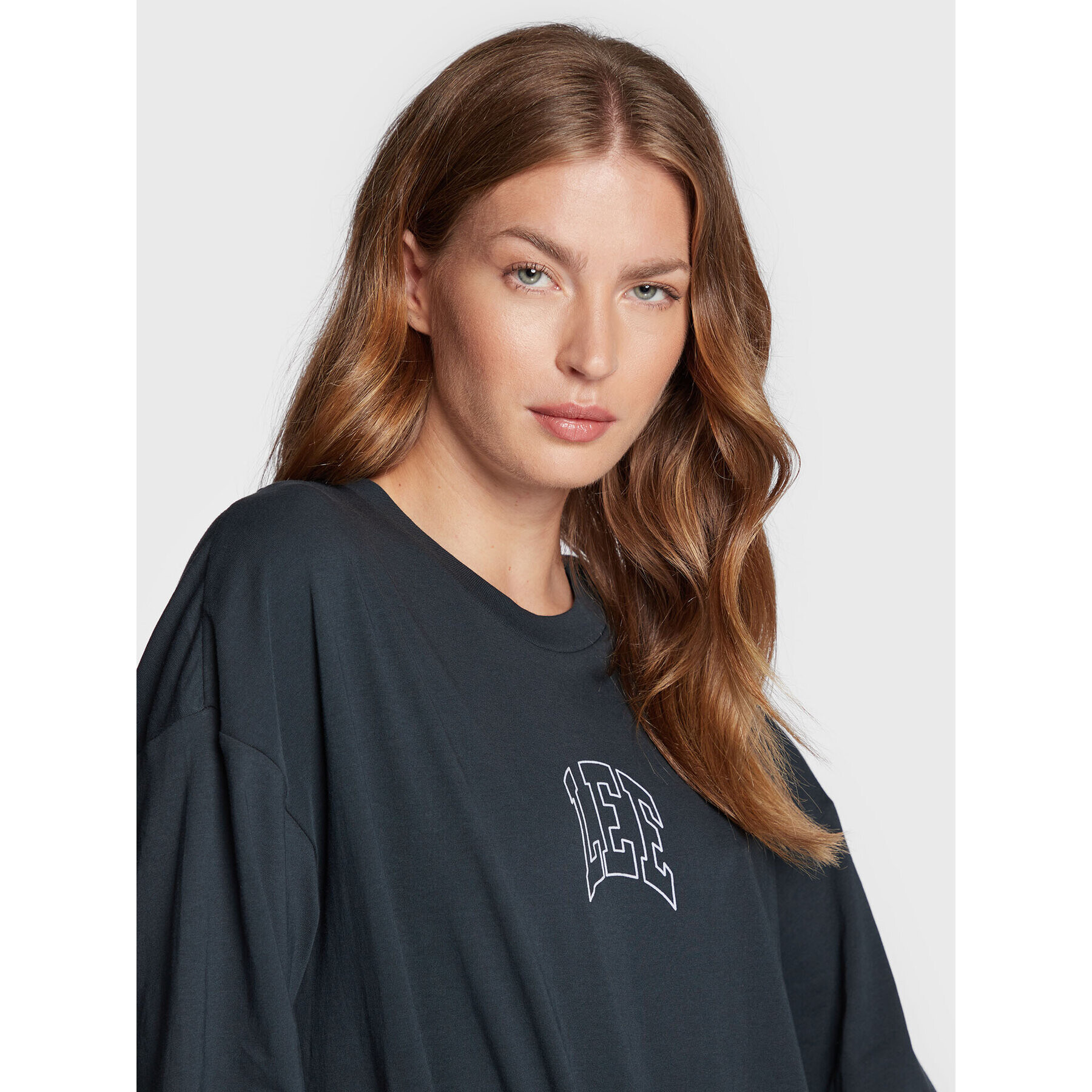 Lee Тишърт Super L42BEH30 Тъмносин Loose Fit - Pepit.bg