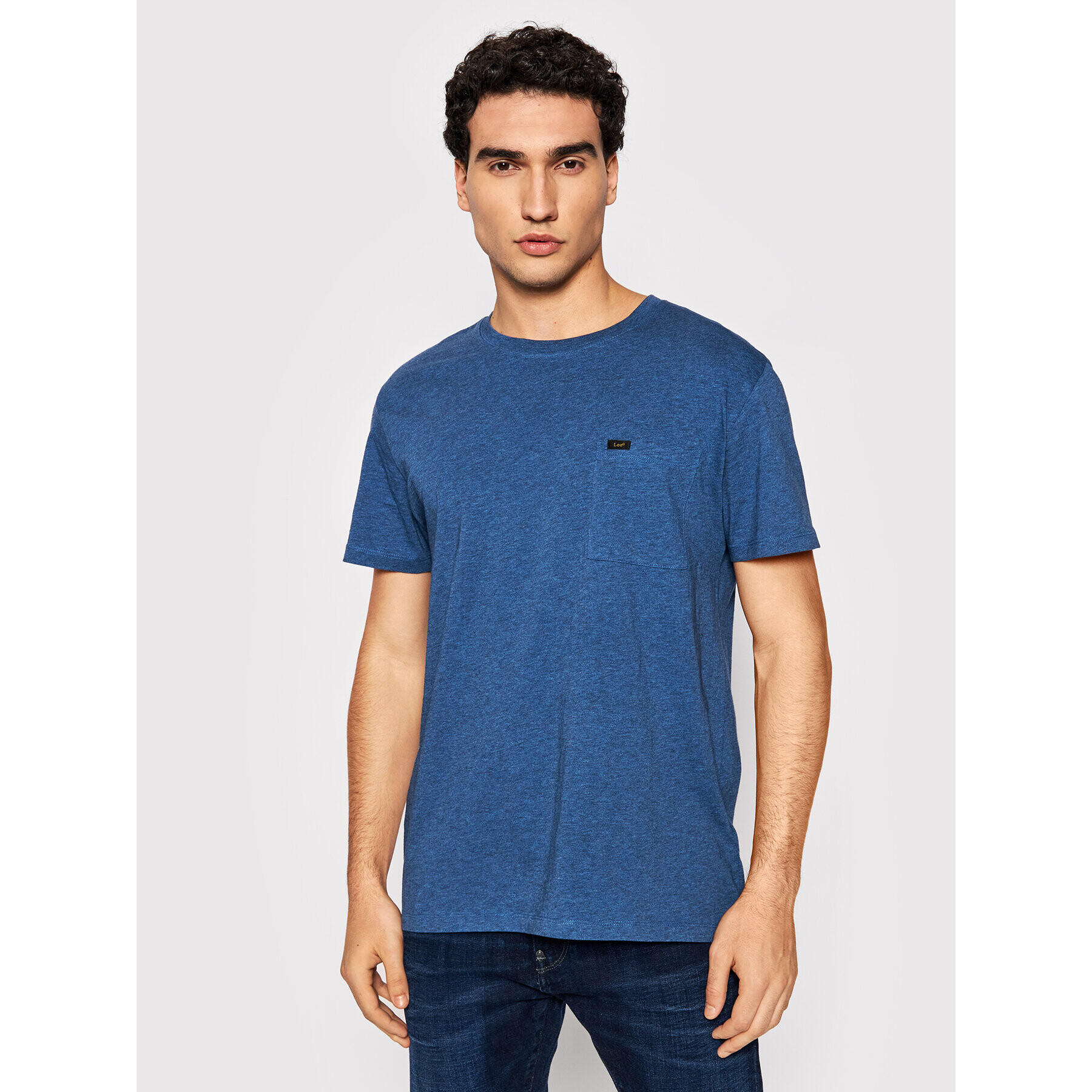 Lee Тишърт Ultimate Pocket L66JWTUF Син Slim Fit - Pepit.bg