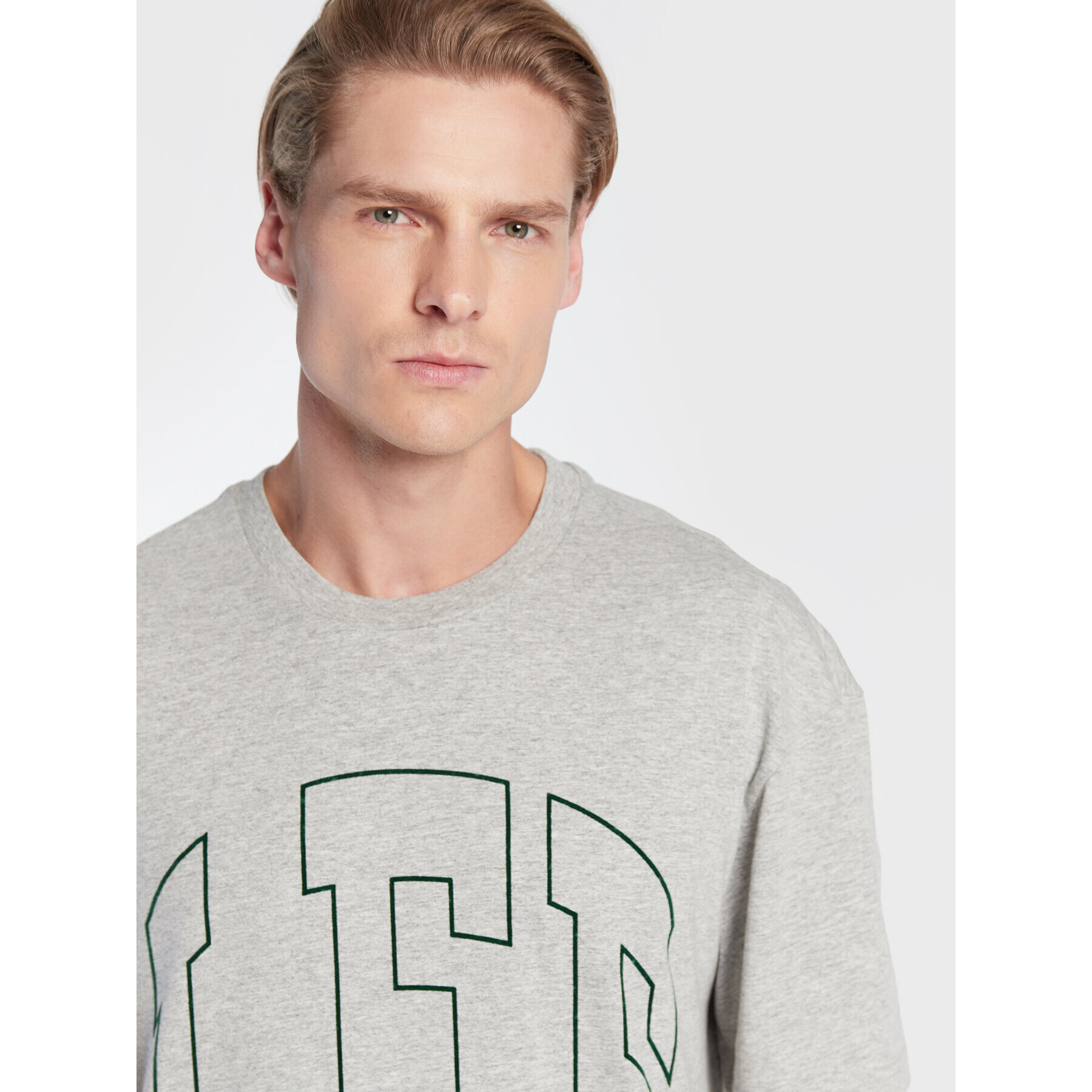 Lee Тишърт Varsity L69CFEMP Сив Loose Fit - Pepit.bg