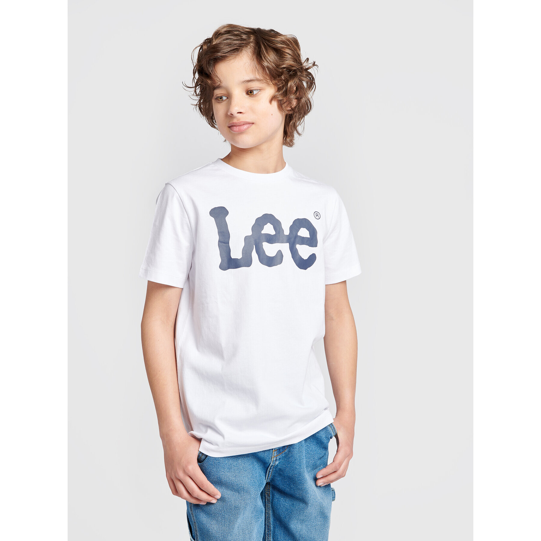 Lee Тишърт Wobbly Graphic 0002 Бял Regular Fit - Pepit.bg