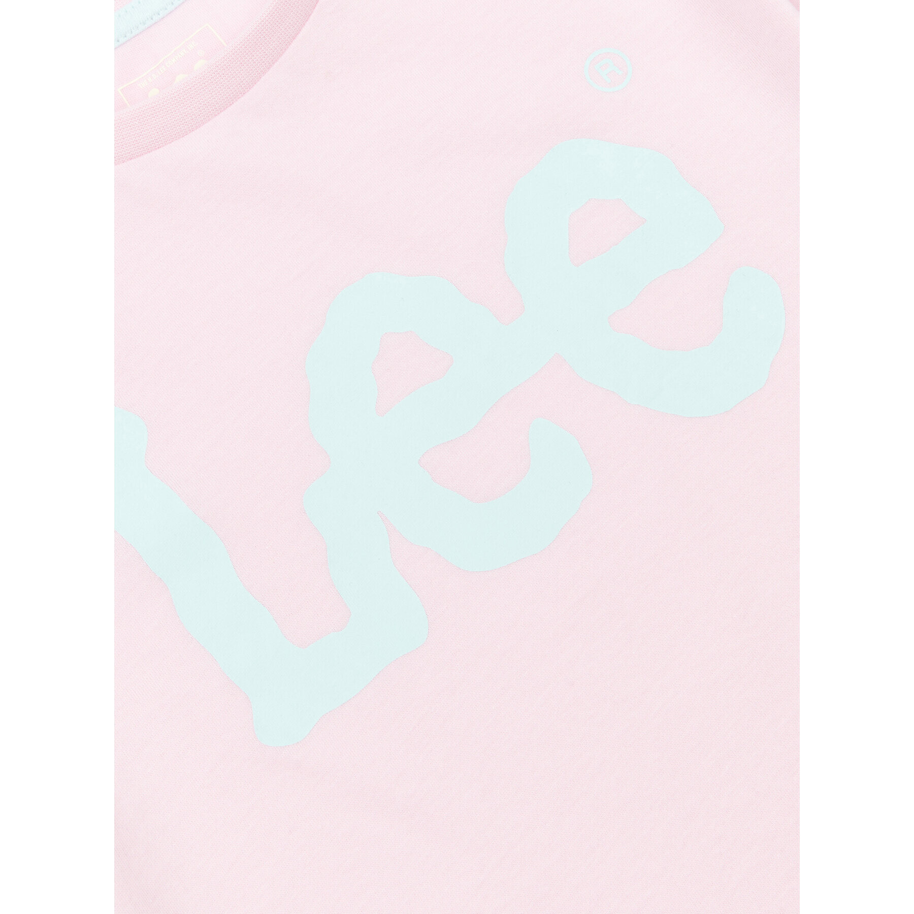 Lee Тишърт Wobbly Graphic LEG5029 Розов Regular Fit - Pepit.bg