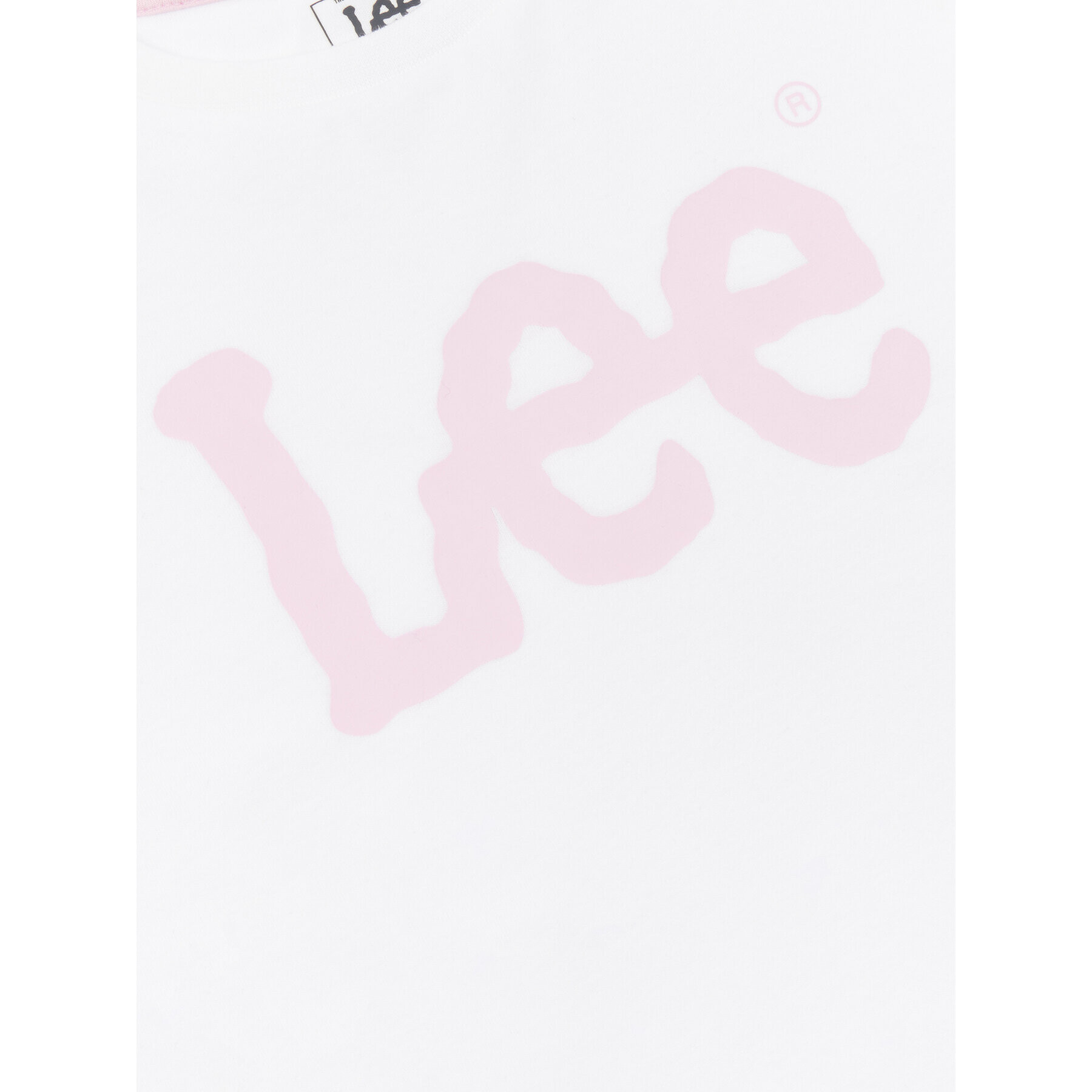 Lee Тишърт Wobbly Graphic LEG5030 Бял Regular Fit - Pepit.bg